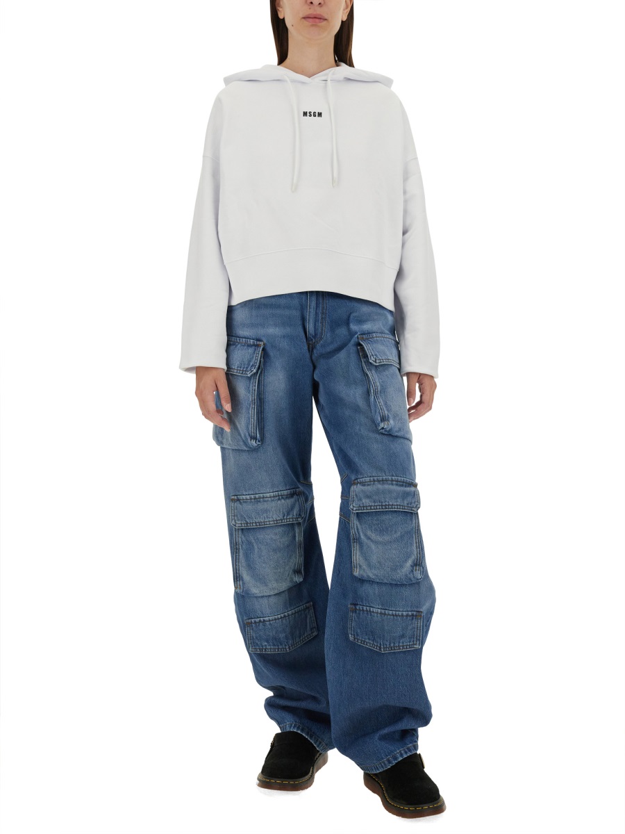 SWEATSHIRT WITH LOGO 2000MDM50920000101 (MSGM / スウェット・フーディー ) | MSGM (エムエスジーエム)(3)