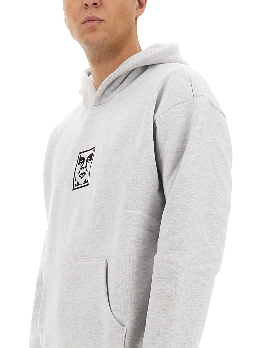 SWEATSHIRT WITH PRINT 112470196ASHGREY (OBEY / スウェット・フーディー ) | OBEY (オベイ)(3)