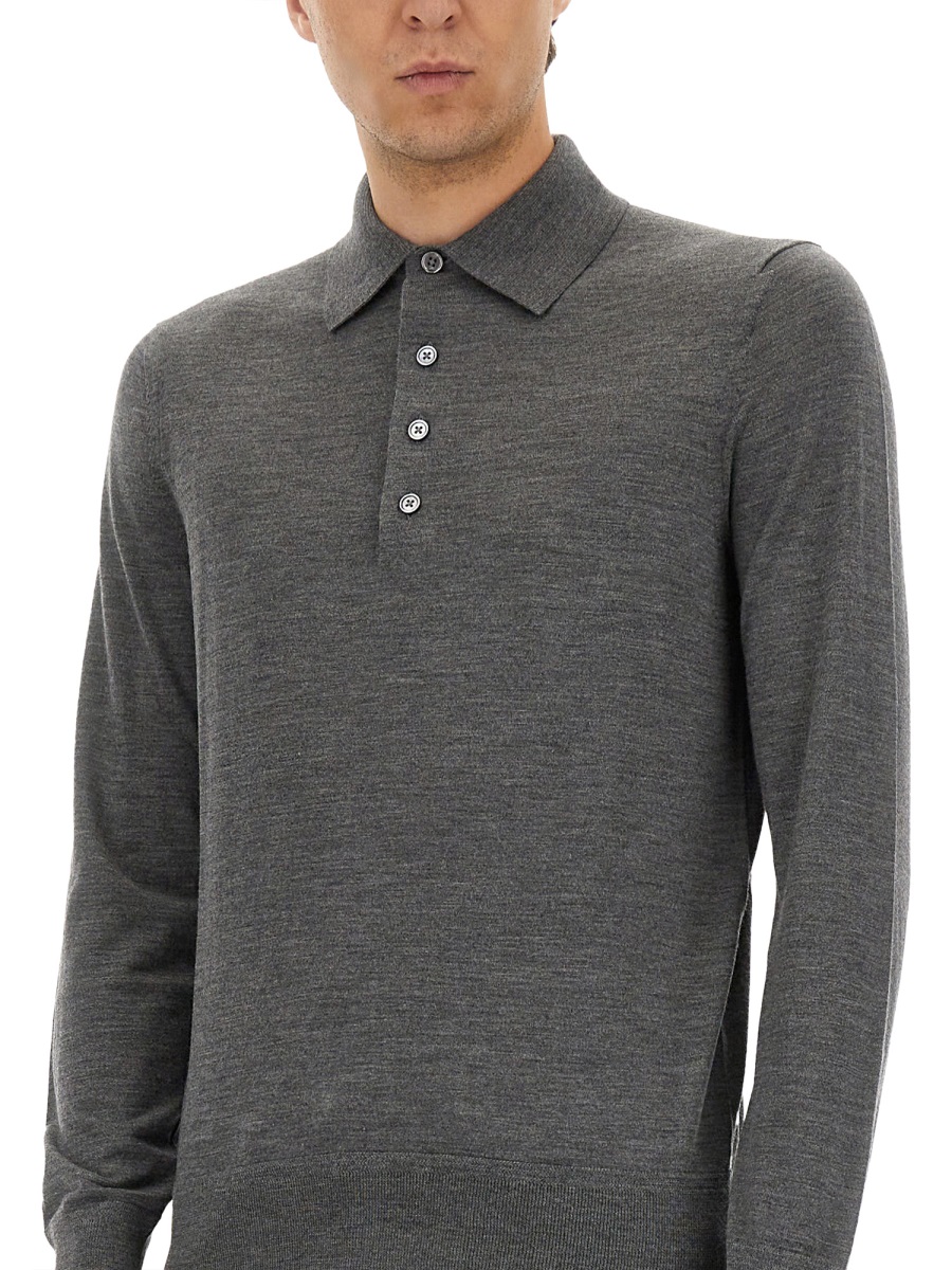 FINE MERINO VIRGIN WOOL POLO SHIRT KPL003YMW103IG680 (TOM FORD / ポロシャツ ) | TOM FORD (トムフォード)(3)