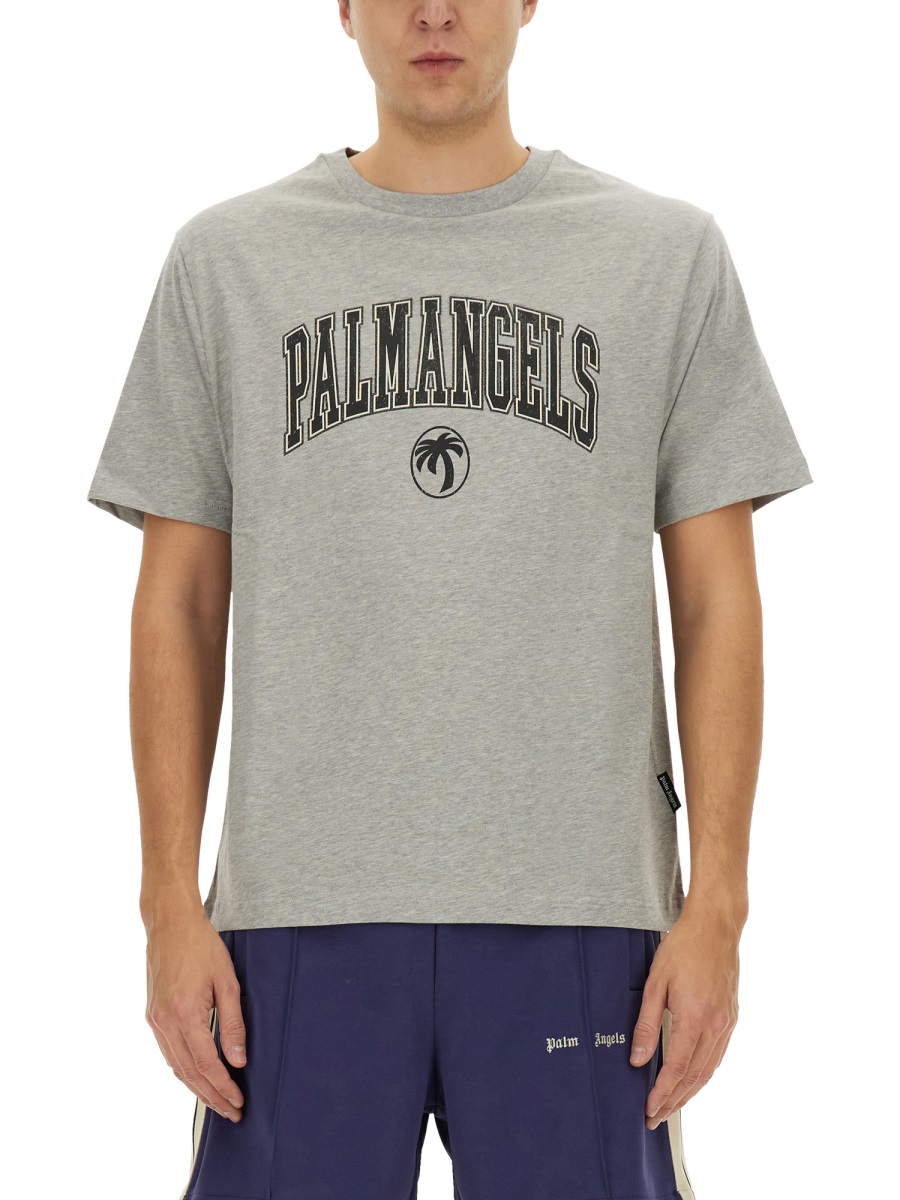 T-SHIRT WITH LOGO PMAA089S25JER0010810 (Palm Angels / Tシャツ・カットソー ) | Palm Angels (パームエンジェルス)