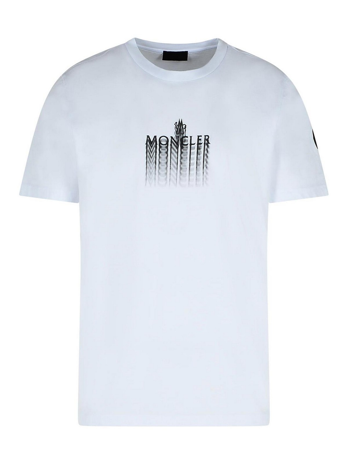 White Cotton T-Shirt 0918C0002989A17001 (Moncler / Tシャツ・カットソー ) | Moncler (モンクレール)