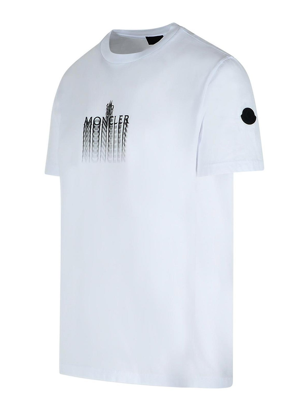 White Cotton T-Shirt 0918C0002989A17001 (Moncler / Tシャツ・カットソー ) | Moncler (モンクレール)(2)