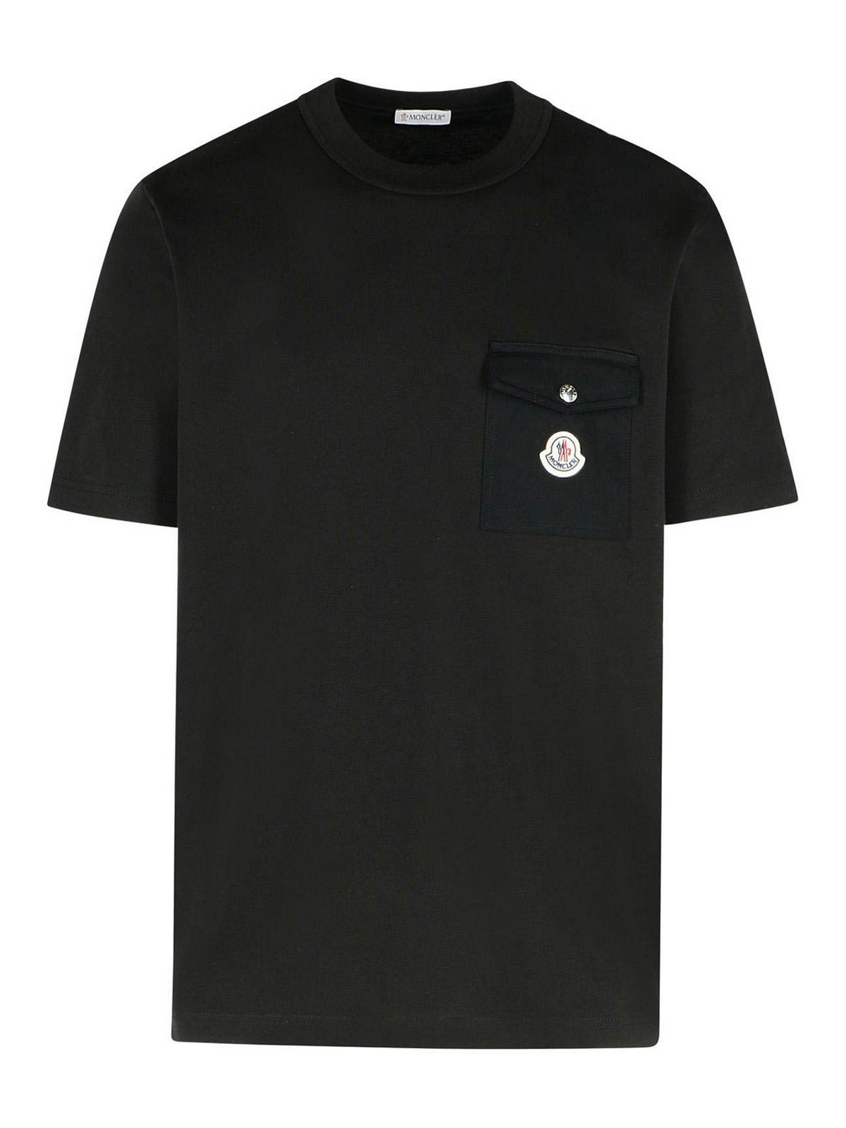 Black Cotton T-Shirt 0918C0003289AVF999 (Moncler / Tシャツ・カットソー ) | Moncler (モンクレール)