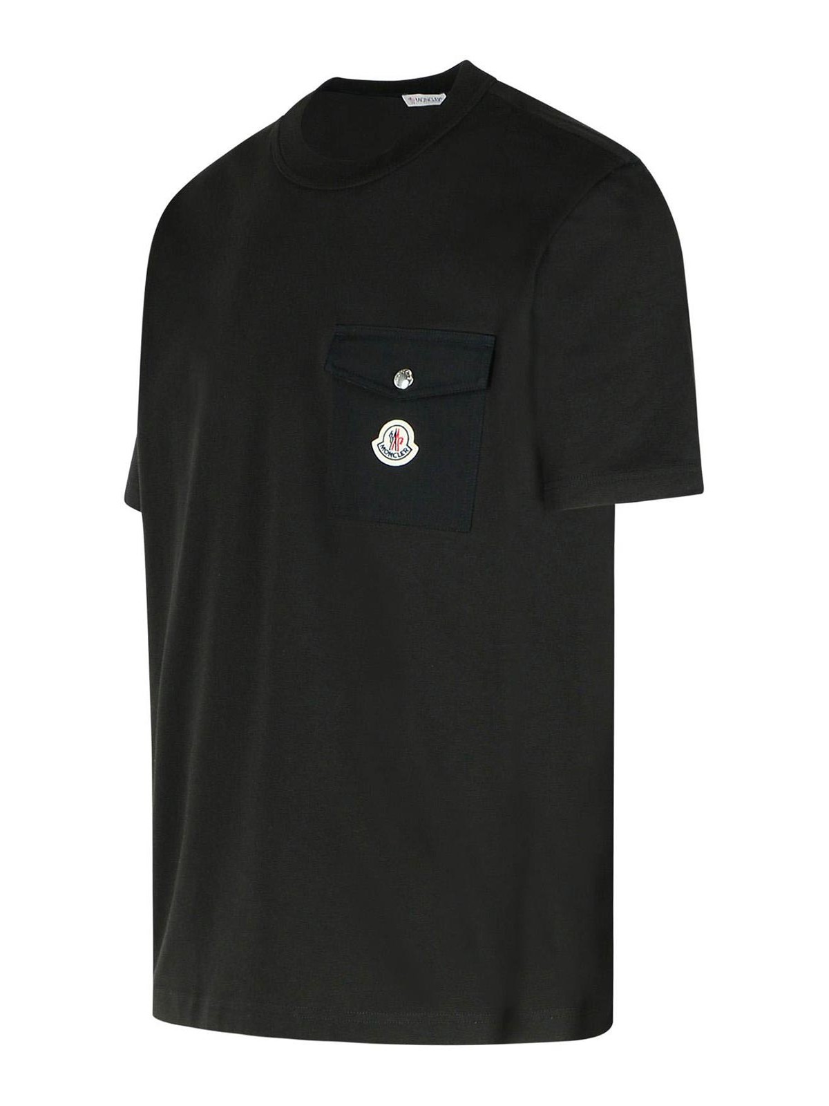 Black Cotton T-Shirt 0918C0003289AVF999 (Moncler / Tシャツ・カットソー ) | Moncler (モンクレール)(2)