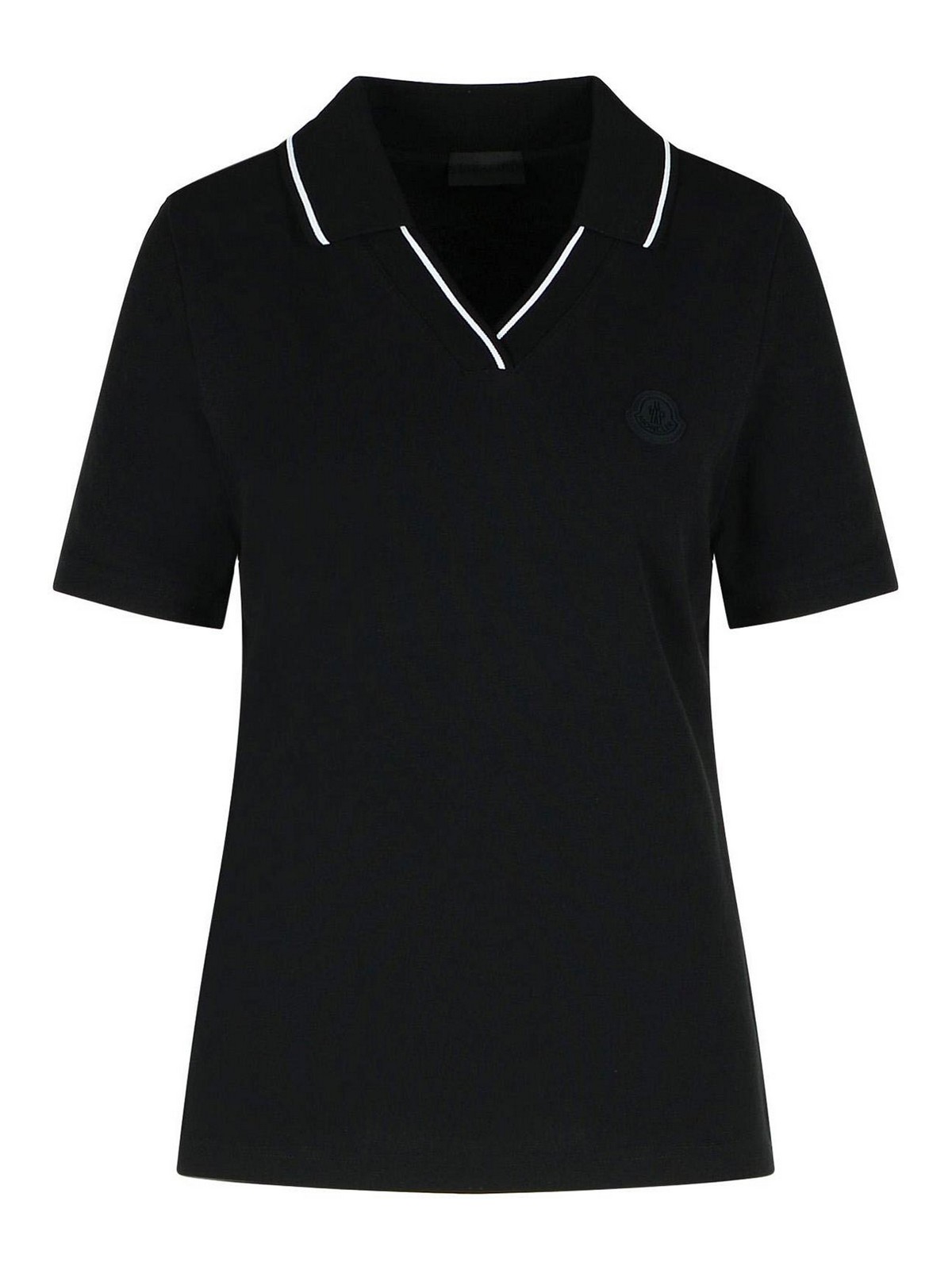 Black Cotton Polo Shirt 0938A00004899TW999 (Moncler / ポロシャツ ) | Moncler (モンクレール)