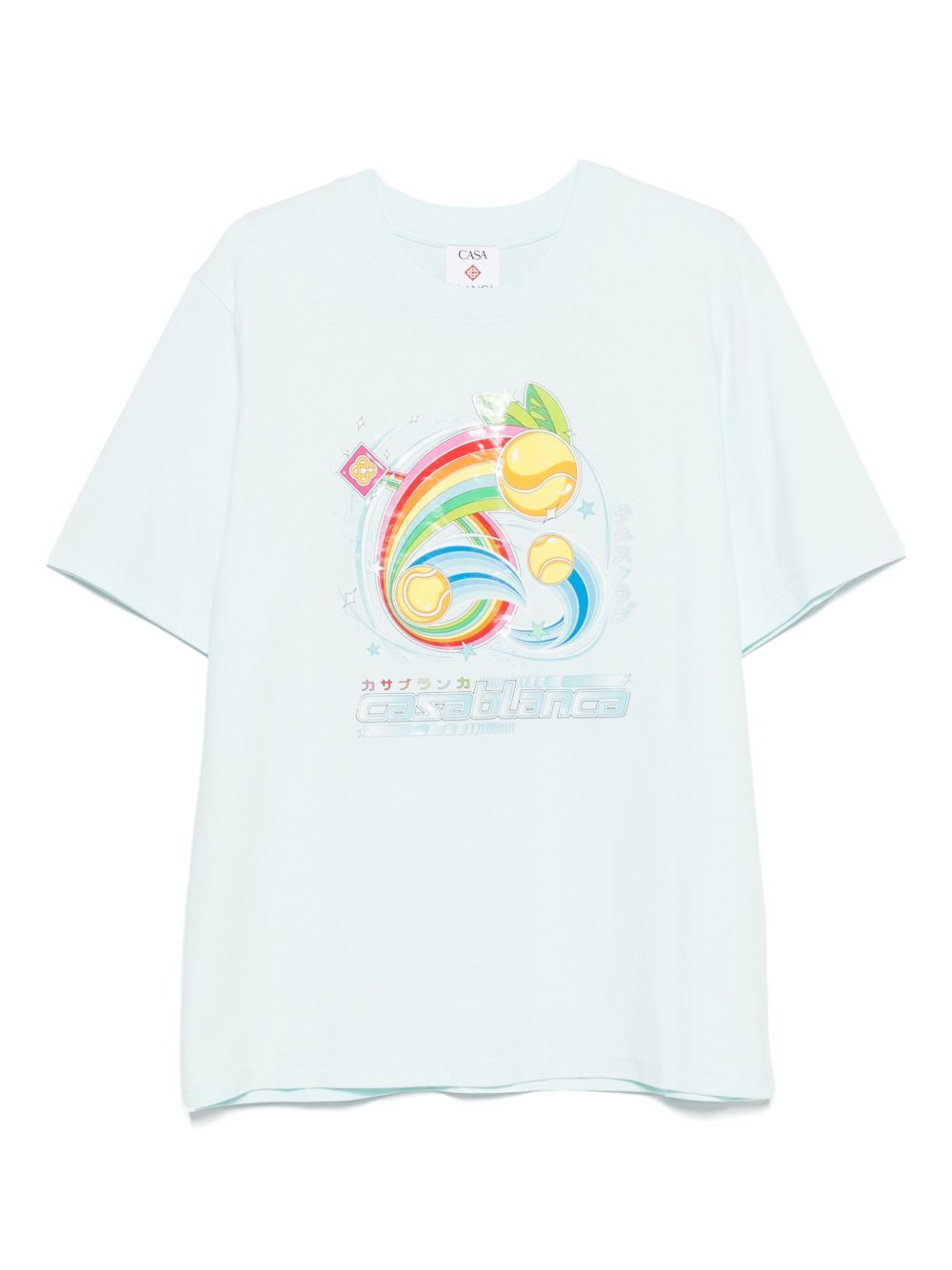 Casablanca T-shirts and Polos Light Blue MAW25JTS00107 (Casablanca / Tシャツ・カットソー ) | Casablanca (カサブランカ)