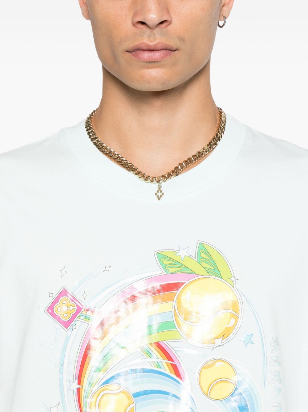 Casablanca T-shirts and Polos Light Blue MAW25JTS00107 (Casablanca / Tシャツ・カットソー ) | Casablanca (カサブランカ)(2)