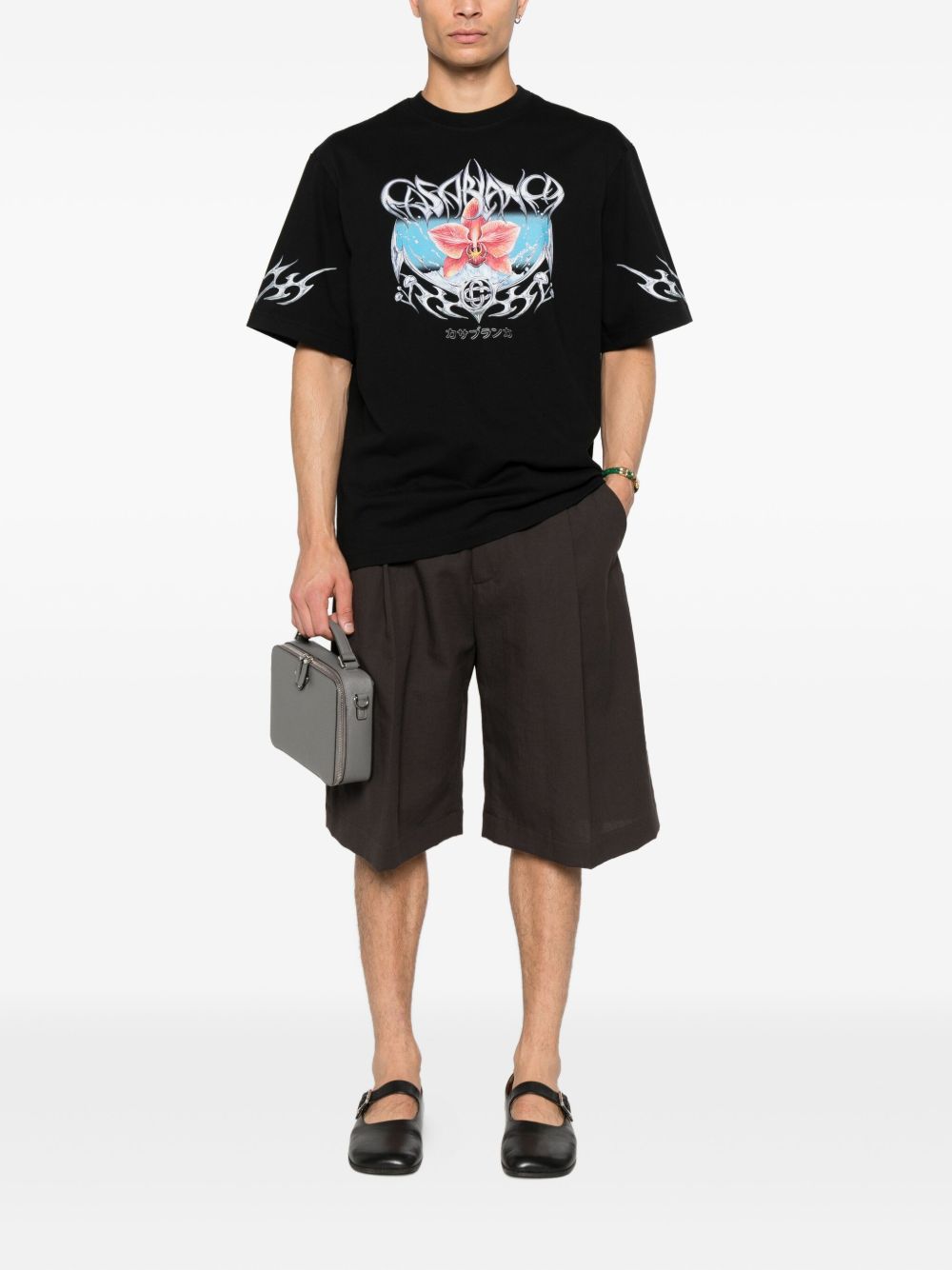 Casablanca T-shirts and Polos Black MAW25JTS04405 (Casablanca / Tシャツ・カットソー ) | Casablanca (カサブランカ)(1)
