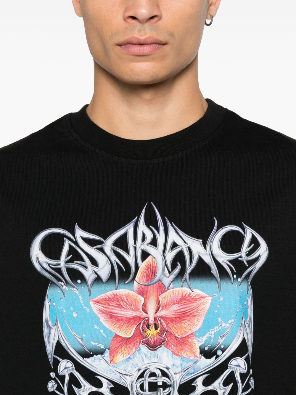 Casablanca T-shirts and Polos Black MAW25JTS04405 (Casablanca / Tシャツ・カットソー ) | Casablanca (カサブランカ)(3)