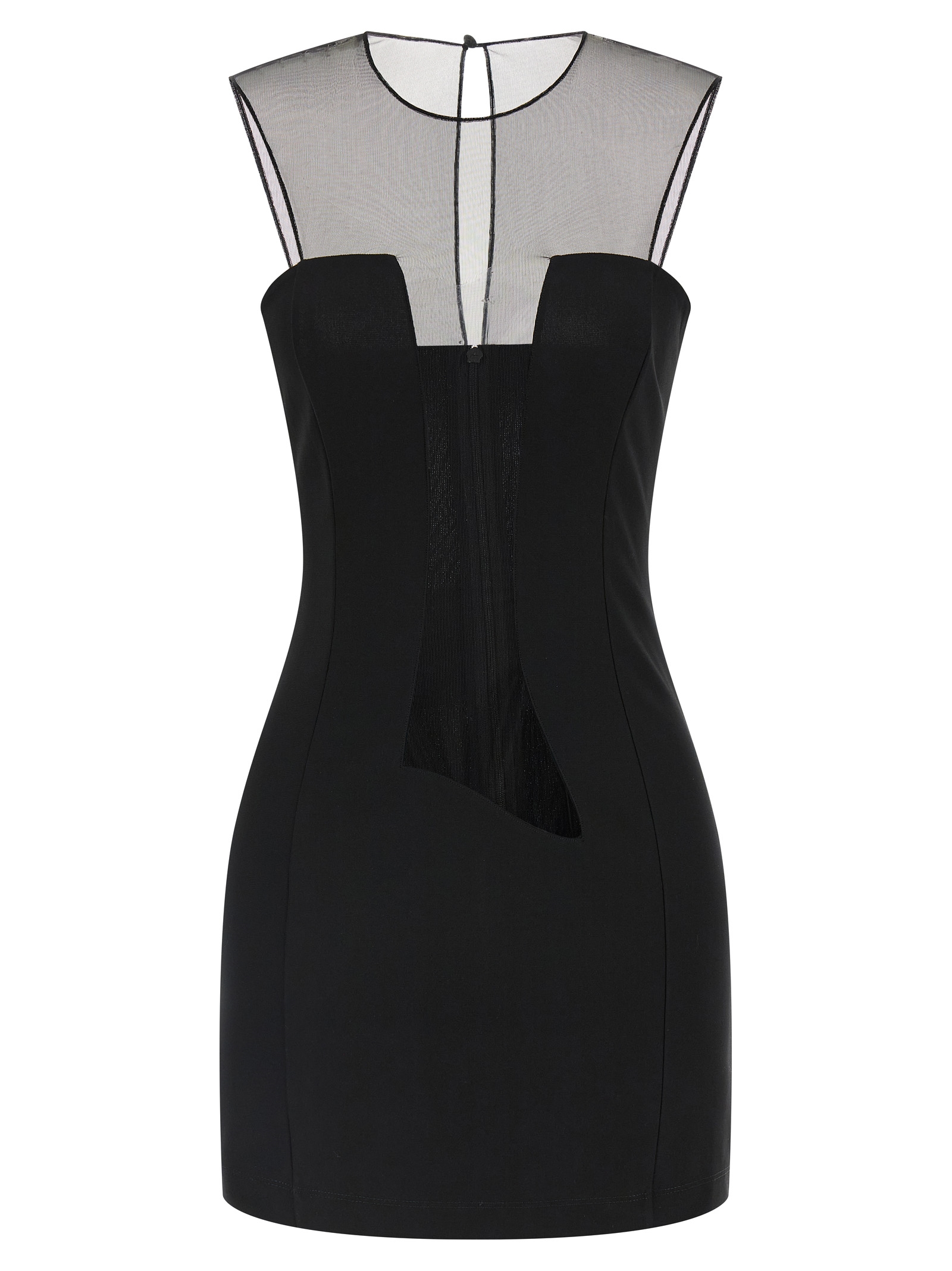 Tulle insert dress NDDR2641000100BLACK (NENSI DOJAKA / ワンピース・ドレス・オールインワン ) | NENSI DOJAKA (ネンシ ドジョカ)