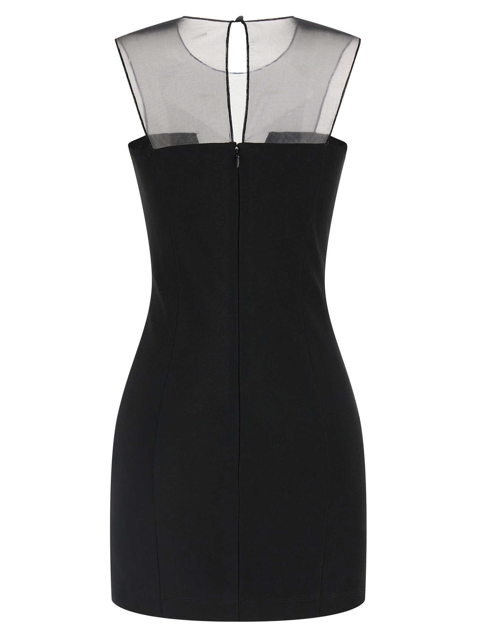 Tulle insert dress NDDR2641000100BLACK (NENSI DOJAKA / ワンピース・ドレス・オールインワン ) | NENSI DOJAKA (ネンシ ドジョカ)(1)