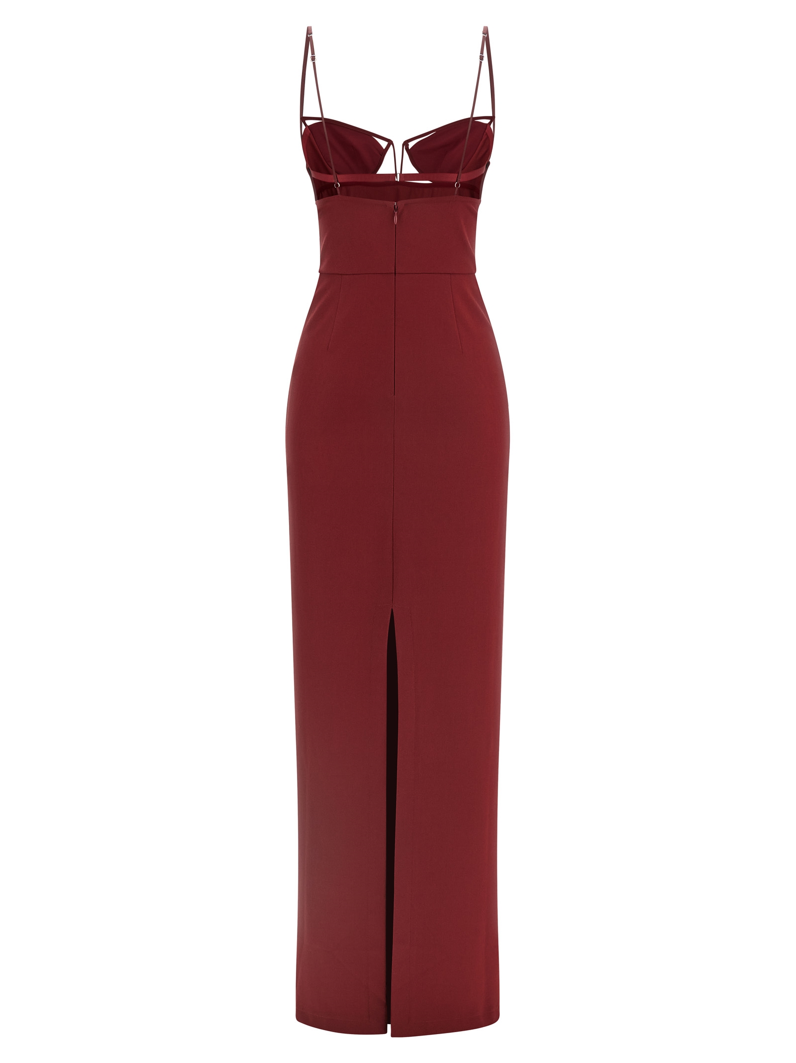 'V-Wire Bra Maxi' dress NDDR2811000401BURGUNDY (NENSI DOJAKA / ワンピース・ドレス・オールインワン ) | NENSI DOJAKA (ネンシ ドジョカ)(1)