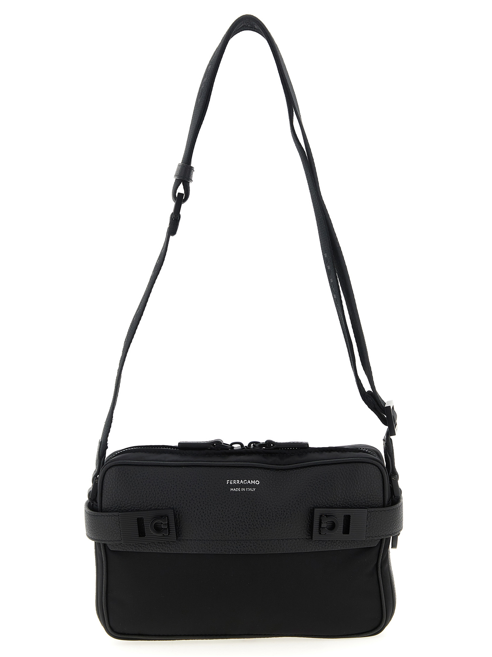 'Twins Nylon' crossbody bag 786274NERO (FERRAGAMO / ハンドバッグ・ショルダーバッグ ) | FERRAGAMO (フェラガモ)