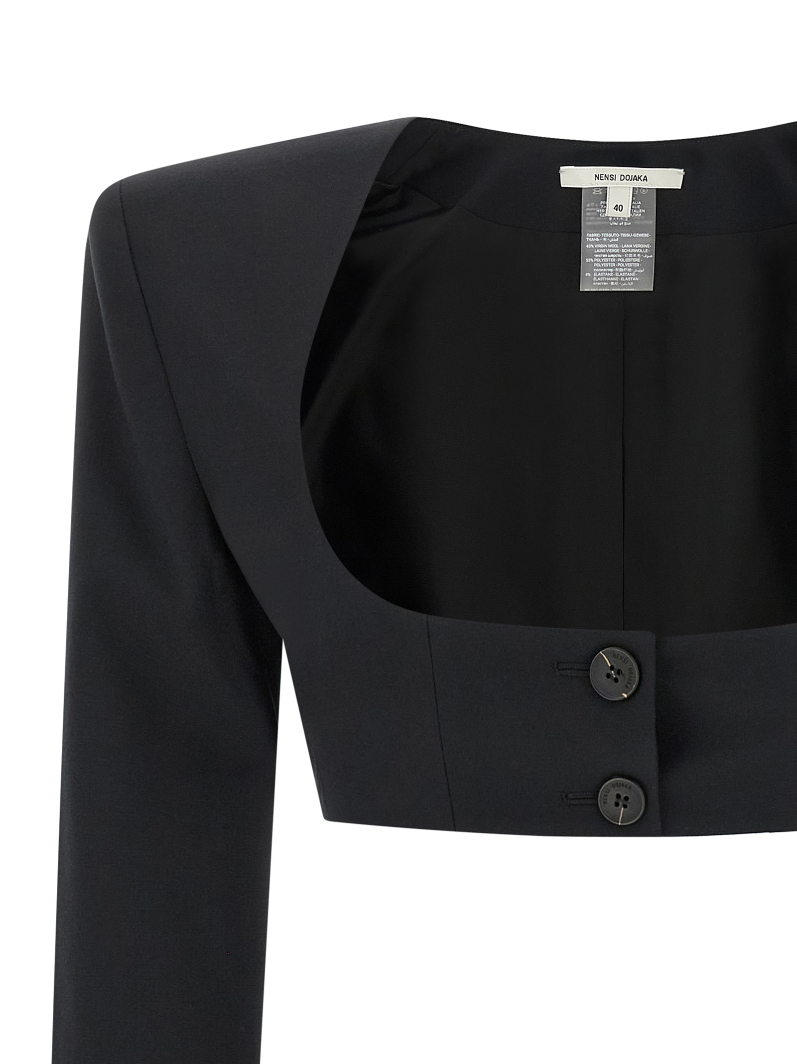 'Cleo' blazer NDAW24JKT024BLACK (NENSI DOJAKA / ブレザー・ジャケット ) | NENSI DOJAKA (ネンシ ドジョカ)(2)