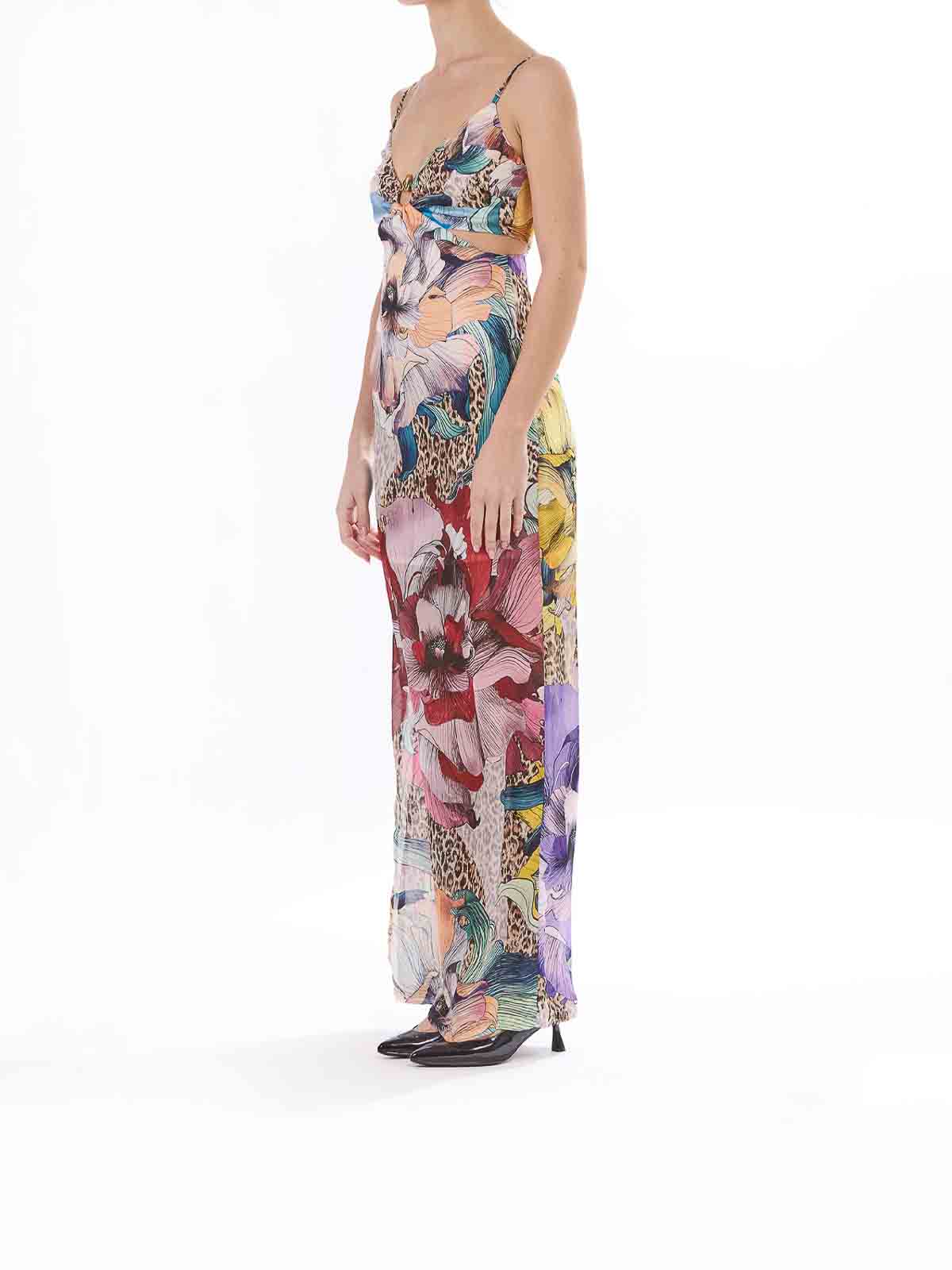 Long Element Dress Chiffon Print Flowers 78PAO958NS594MS3 (Just Cavalli / ワンピース・ドレス・オールインワン ) | Just Cavalli (ジャスト カヴァリ)(2)