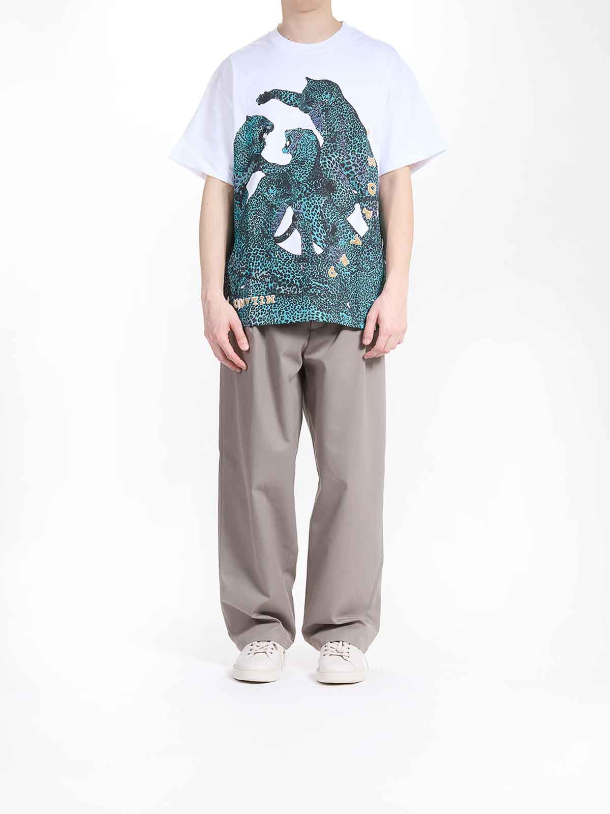 Placed Full Leopard T-Shirt 78OAHA06CJ718003 (Just Cavalli / Tシャツ・カットソー ) | Just Cavalli (ジャスト カヴァリ)(1)