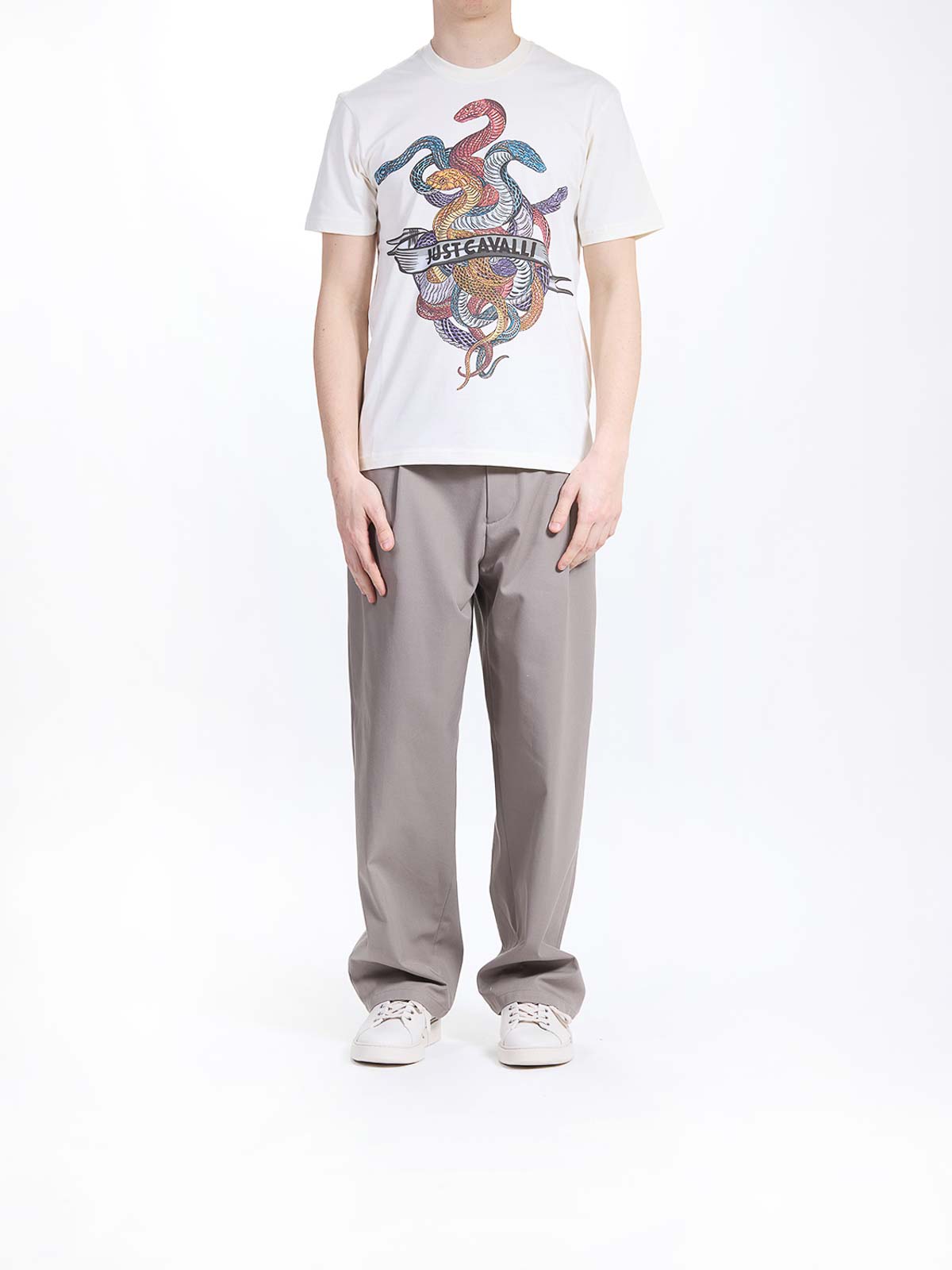 Snake Heart T-Shirt 78OAHT10CJ500004 (Just Cavalli / Tシャツ・カットソー ) | Just Cavalli (ジャスト カヴァリ)(1)