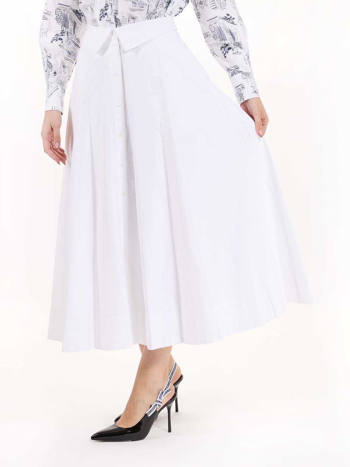 Poplin Skirt A2W12005100 (KARL LAGERFELD / スカート ) | KARL LAGERFELD (カール・ラガーフェルド)(4)