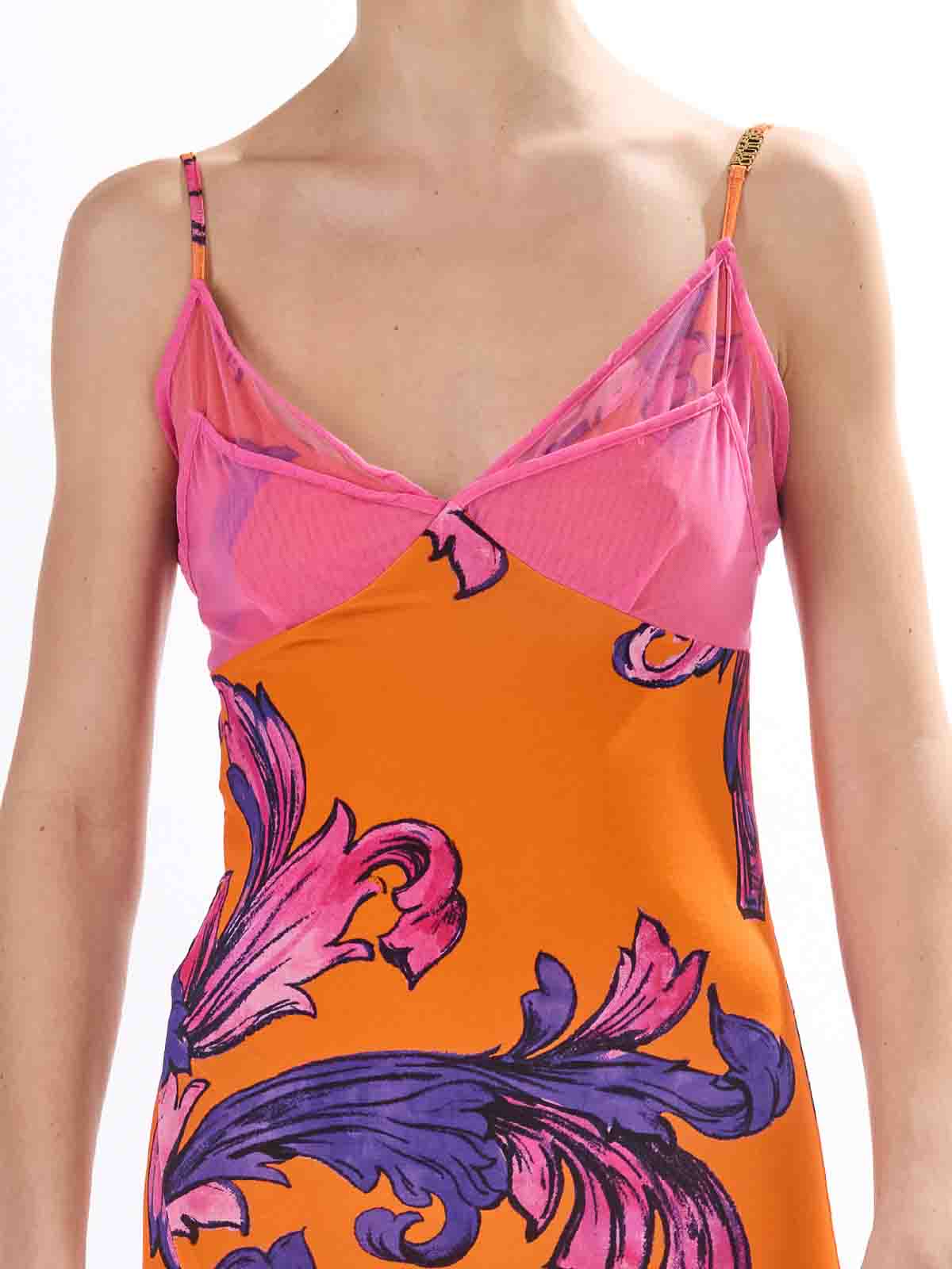 Long baroque dress 78HAO900JS471565 (VERSACE JEANS COUTURE / ワンピース・ドレス・オールインワン ) | VERSACE JEANS COUTURE (ヴェルサーチェ ジーンズ クチュール)(4)