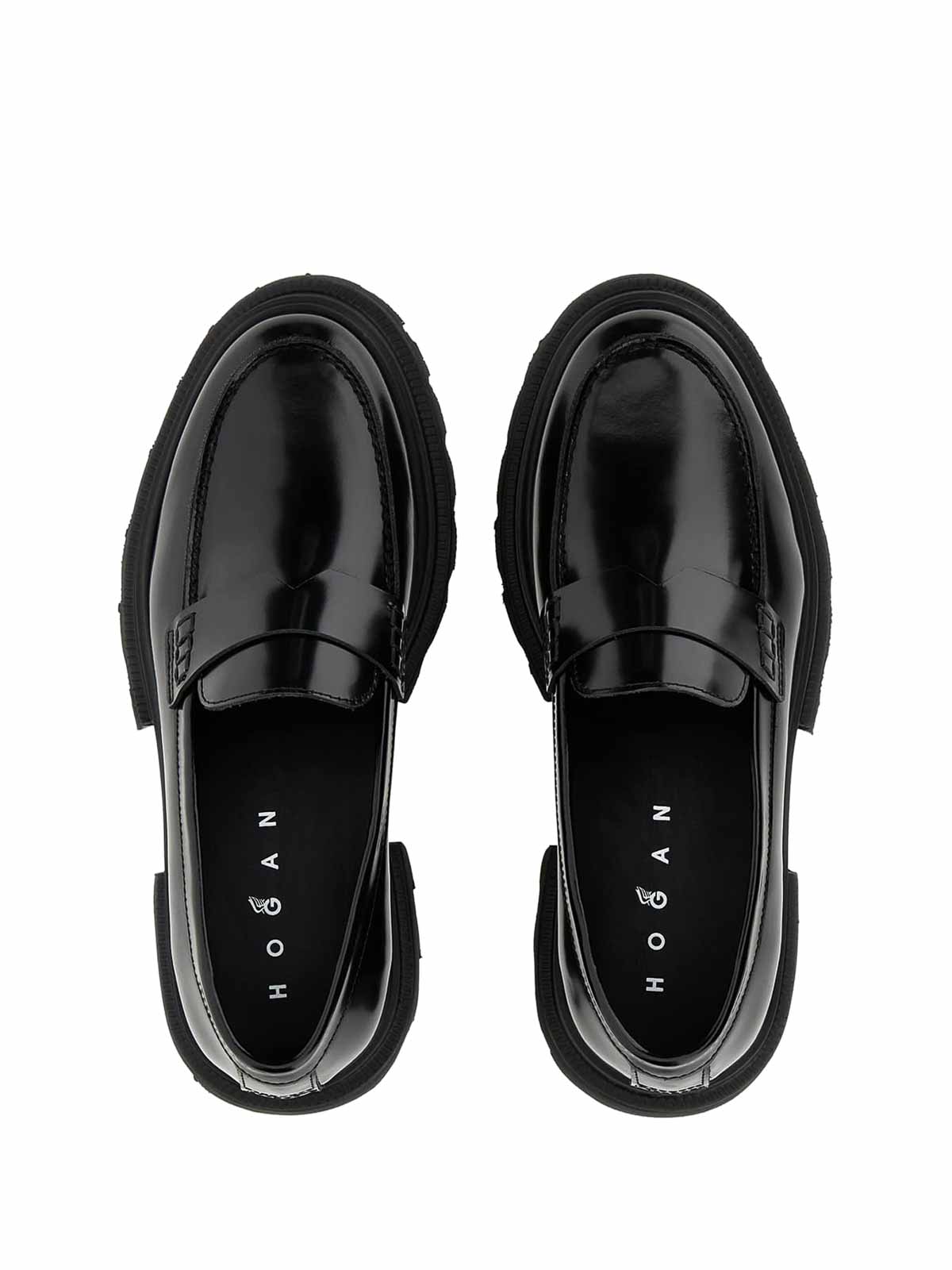 H674 black moccasin in leather HXW6740FM50SGXB999 (HOGAN / ローファー ) | HOGAN (ホーガン)(3)