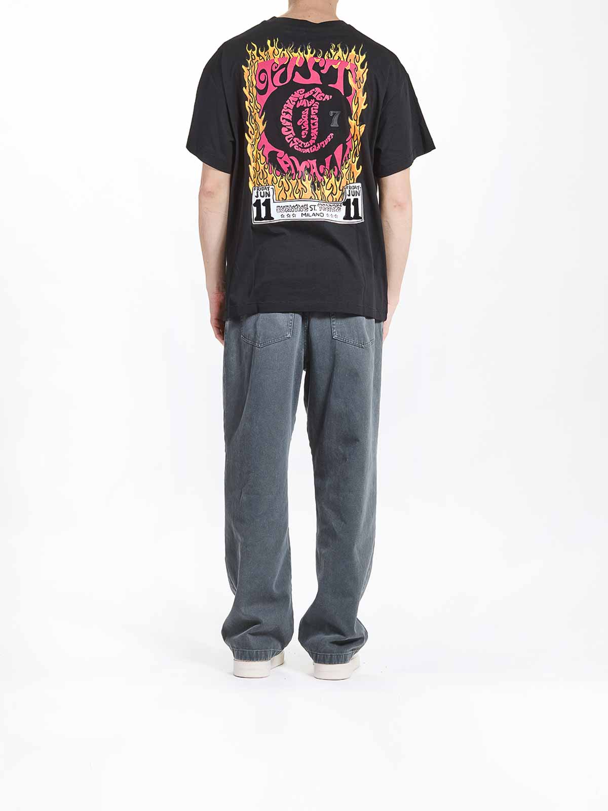 Flames T-Shirt 78OAHC02CJ600899 (Just Cavalli / Tシャツ・カットソー ) | Just Cavalli (ジャスト カヴァリ)(1)