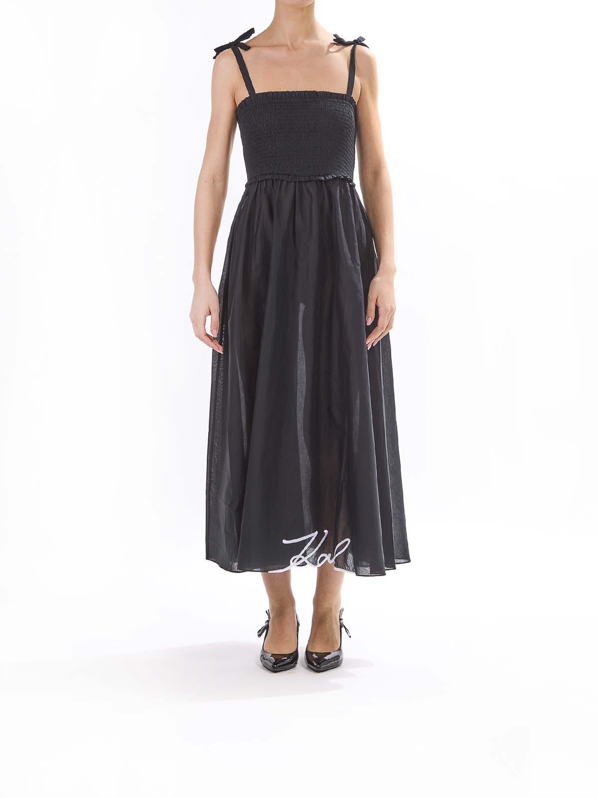 Karl Dna Signature Ankle Dress KHA2W46009999 (KARL LAGERFELD / ワンピース・ドレス・オールインワン ) | KARL LAGERFELD (カール・ラガーフェルド)(1)