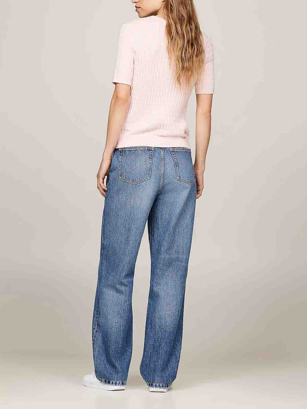 Pullover Slim Fit A Maniche Corte WW0WW41787TIO (TOMMY HILFIGER / ニット・セーター・カーディガン ) | TOMMY HILFIGER (トミーフィルフィガー)(2)