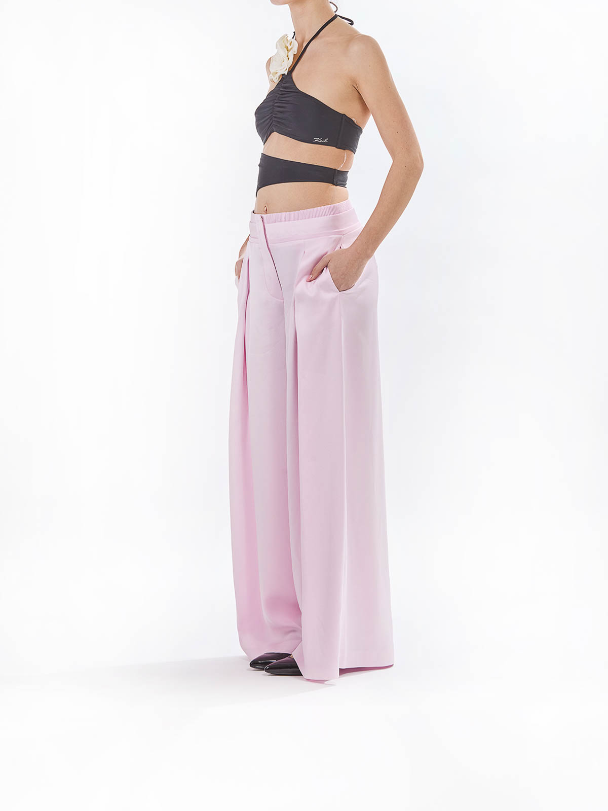 Pantalone Envers Satin 78AJA173N0071495 (GENNY / パンツ ) | GENNY (ジェニー)(2)