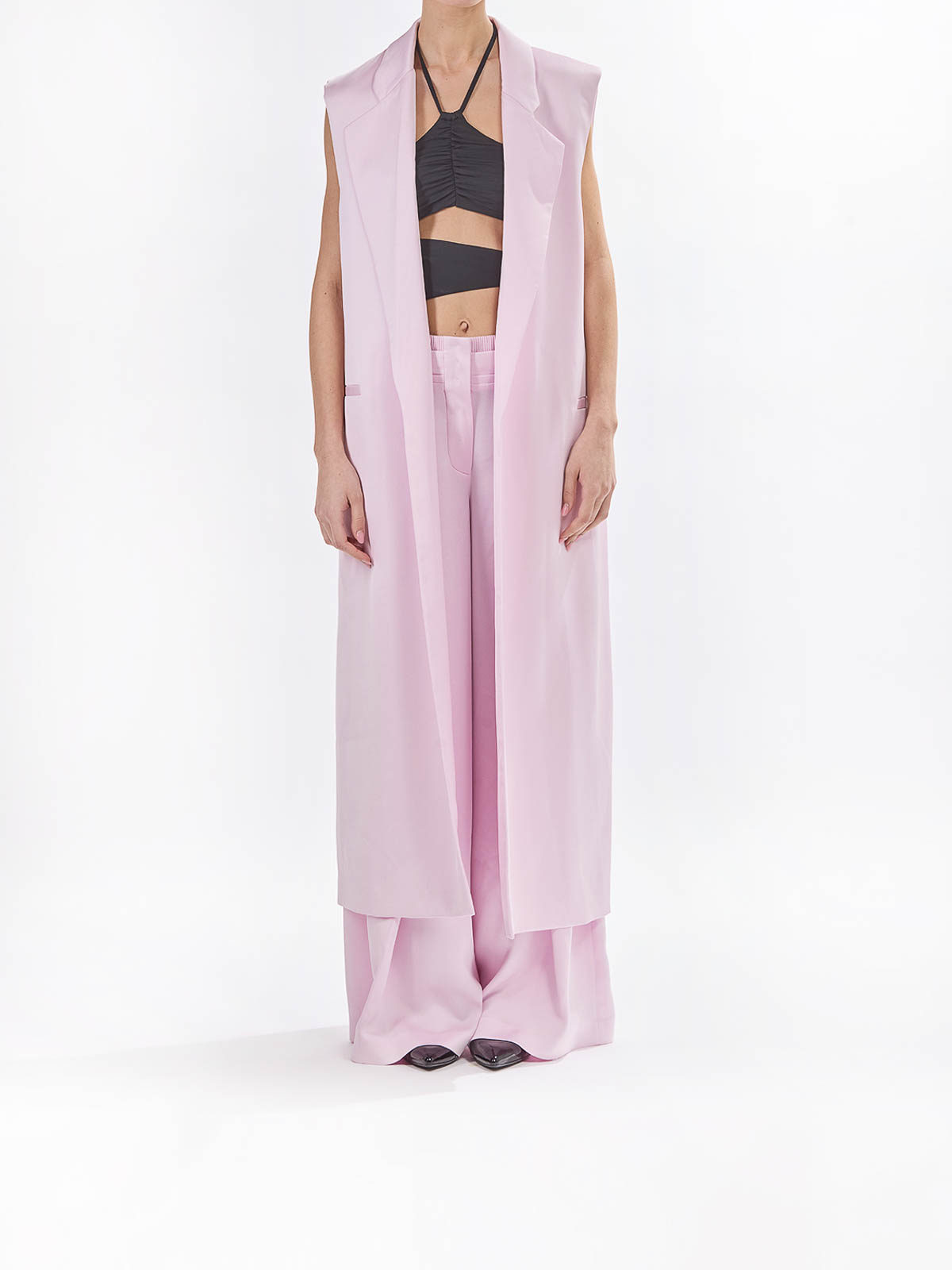 Pantalone Envers Satin 78AJA173N0071495 (GENNY / パンツ ) | GENNY (ジェニー)(4)