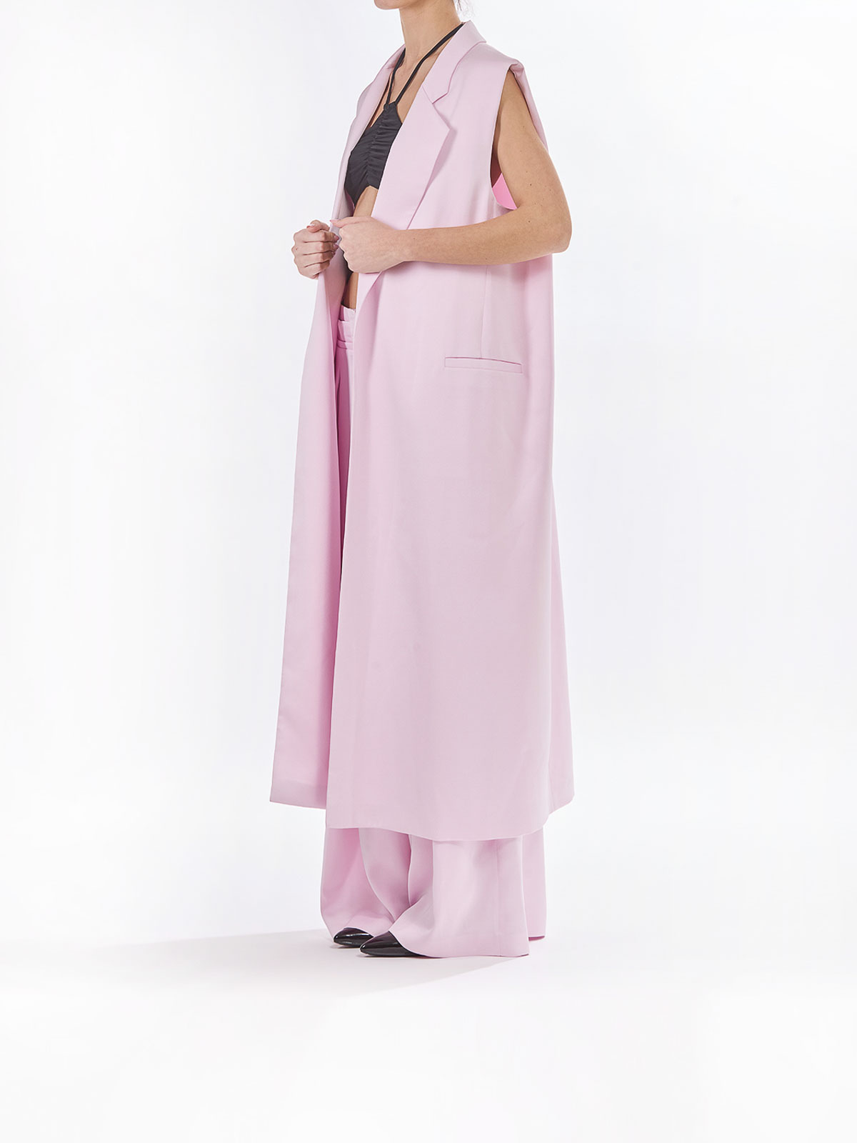 Pantalone Envers Satin 78AJA173N0071495 (GENNY / パンツ ) | GENNY (ジェニー)(5)