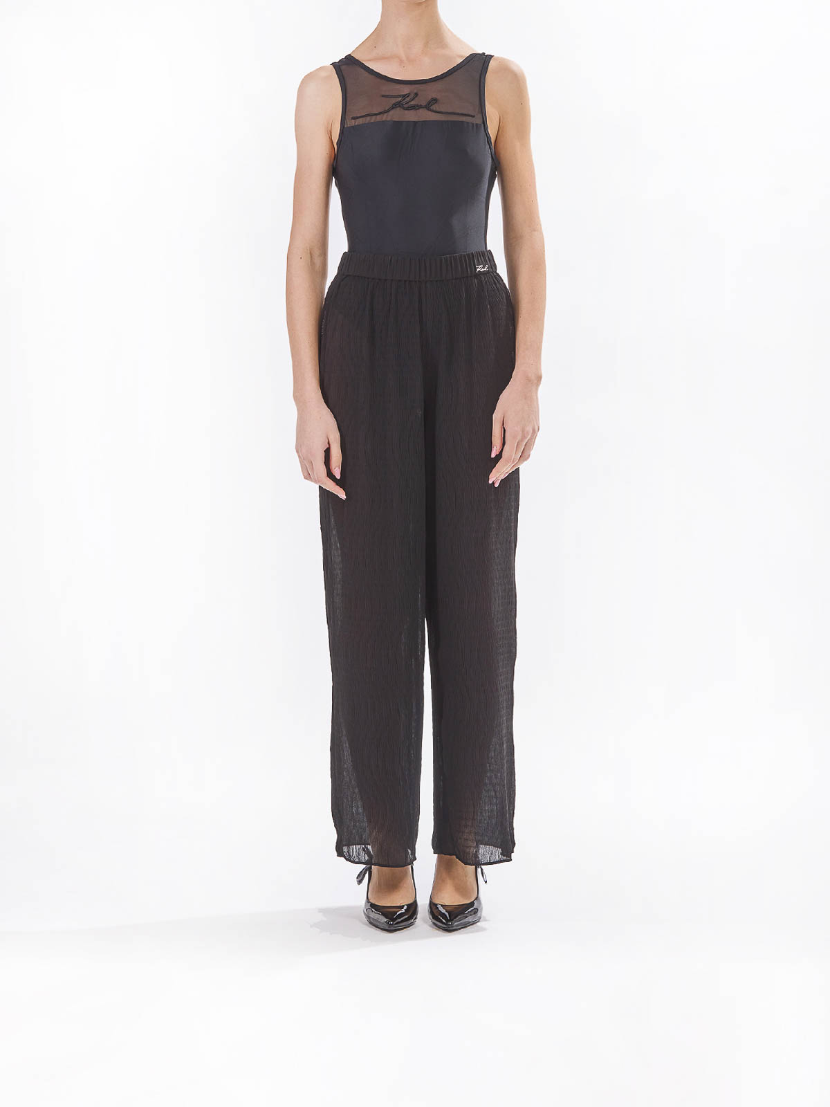 Karl Dna Plisse Beach Trouser KHA2W46008999 (KARL LAGERFELD / パンツ ) | KARL LAGERFELD (カール・ラガーフェルド)(1)