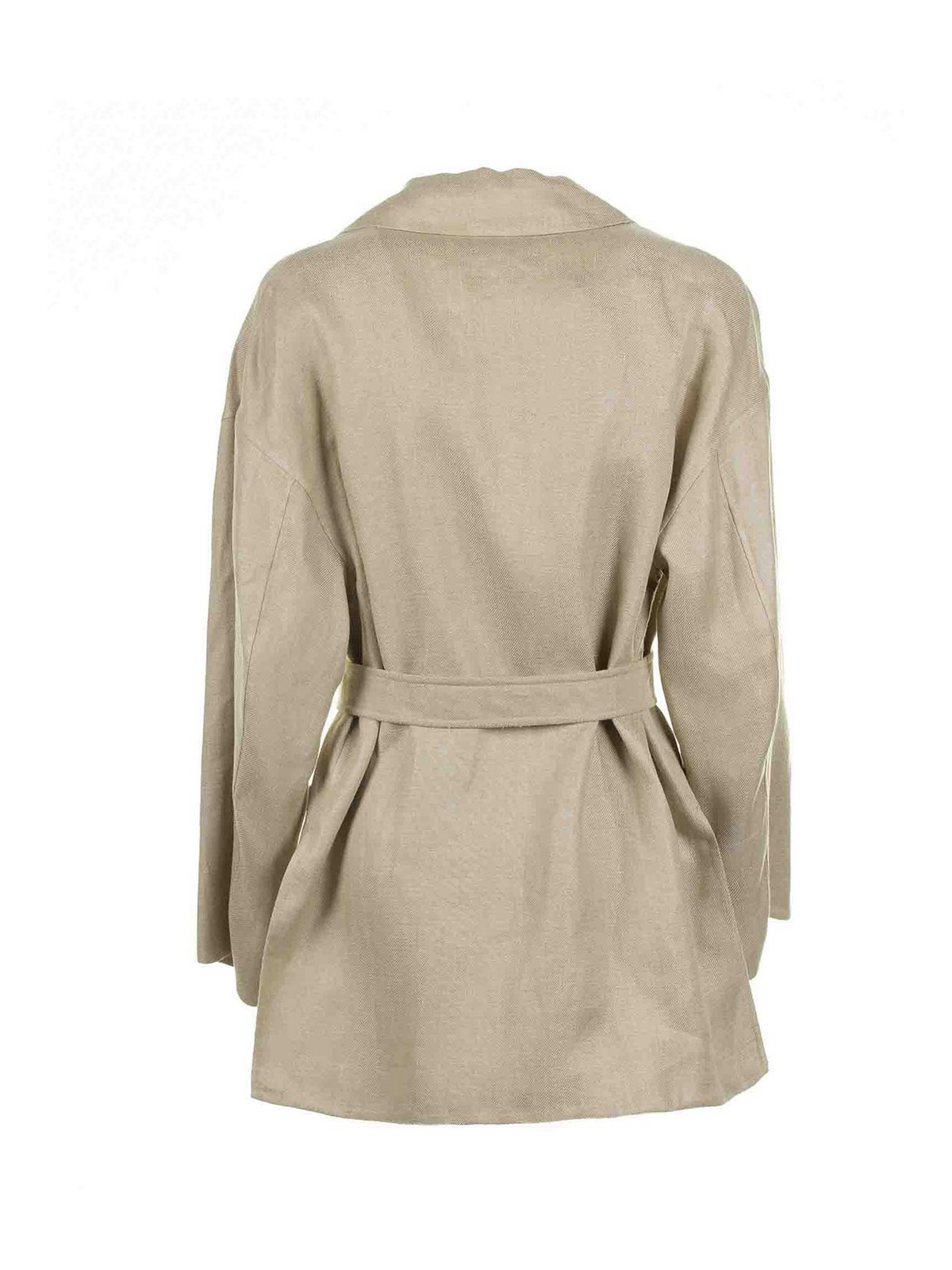 Beige linen jacket with belt 2415041022600000 (Weekend Max Mara / ブレザー・ジャケット ) | Weekend Max Mara (ウィークエンド マックスマーラ)(1)