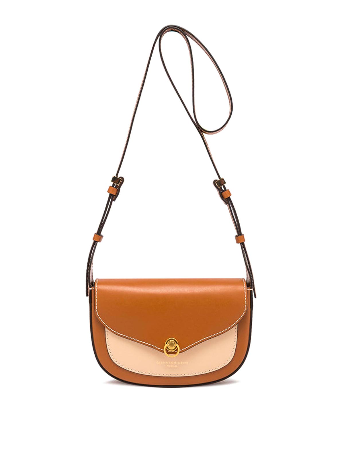 ISA shoulder bag in leather with flap BS11426PRCK13967 (GIANNI CHIARINI / ハンドバッグ・ショルダーバッグ ) | GIANNI CHIARINI (ジャンニ キアリーニ)