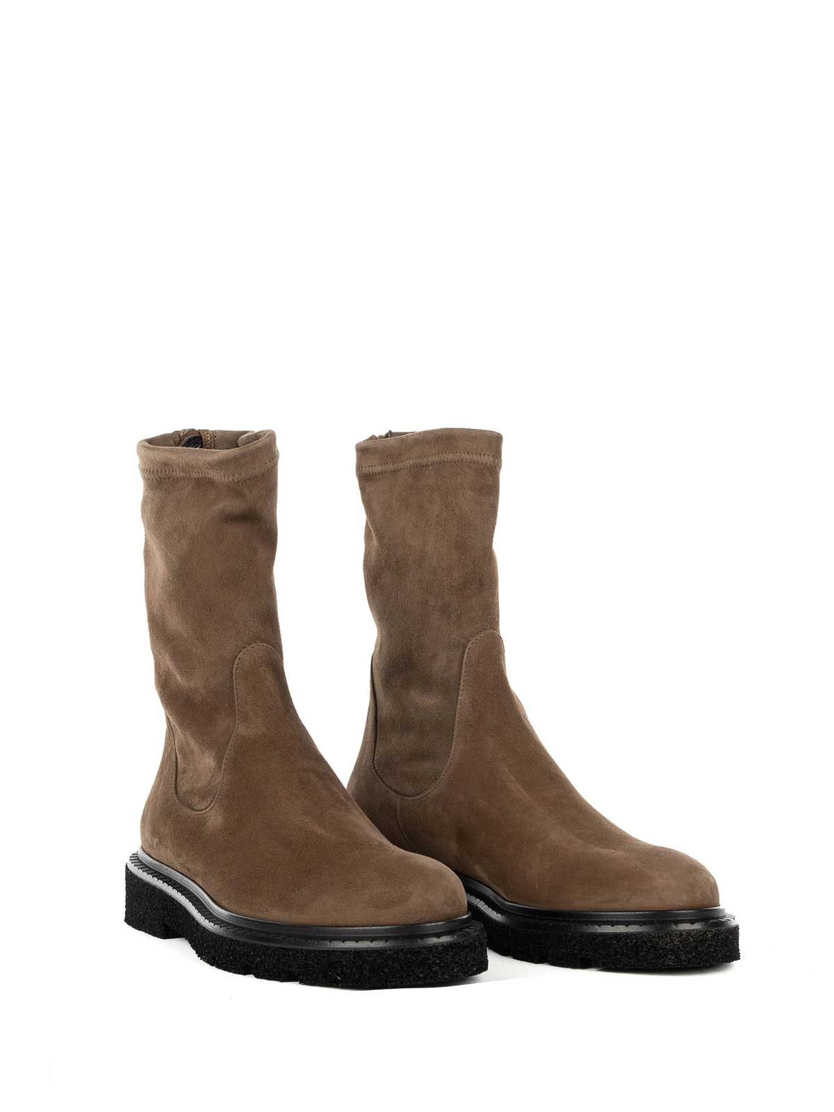 Elasticized suede cocoa boot KRISALINCAMOSCIOCACAO (GUGLIELMO ROTTA / ブーツ ) | GUGLIELMO ROTTA (ジュリエルモロッタ)(1)