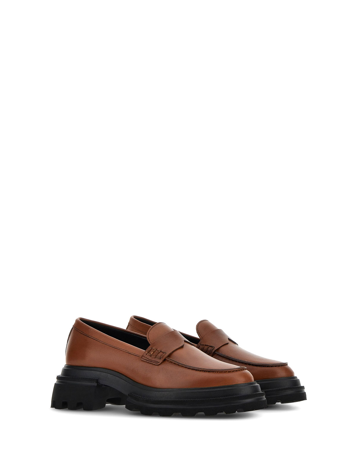 H674 Cognac leather moccasin HXW6740FM506LOS018 (HOGAN / ローファー ) | HOGAN (ホーガン)(1)