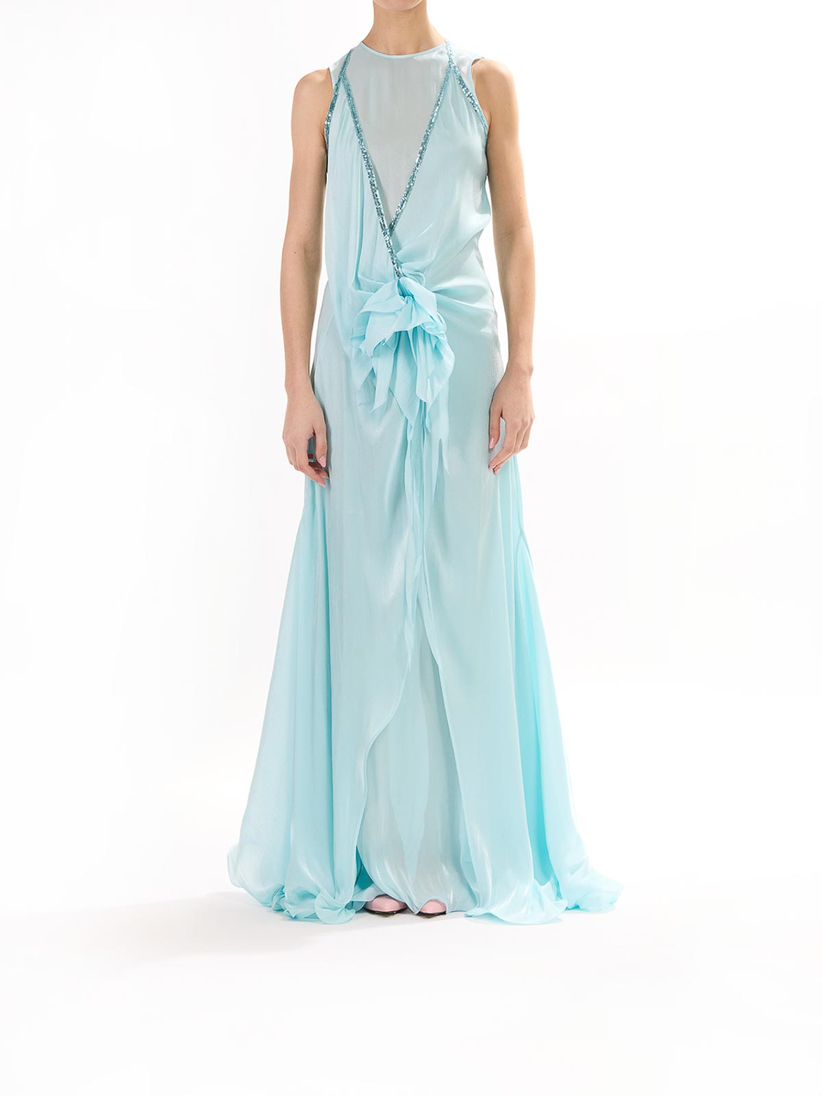 Long chiffon dress 78AJO492N0380299 (GENNY / ワンピース・ドレス・オールインワン ) | GENNY (ジェニー)(1)