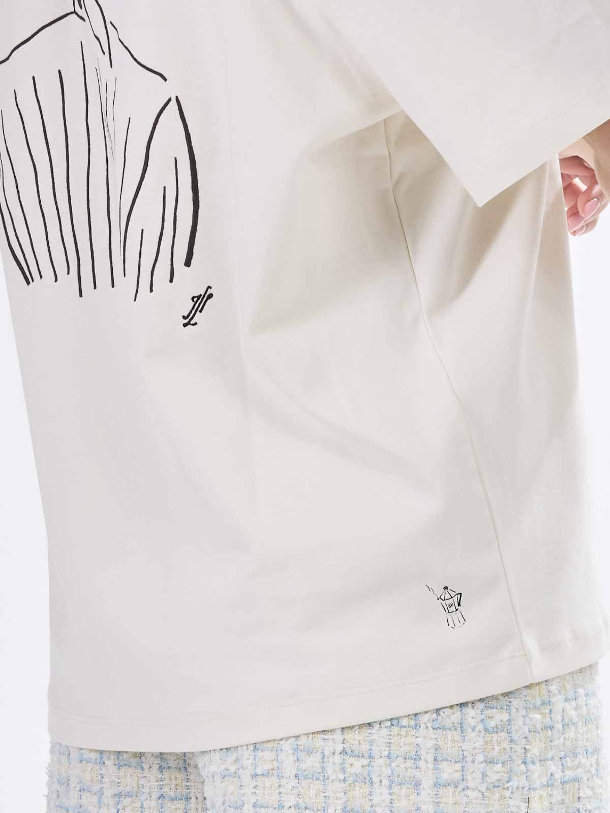 Kl X Jp Oversized Karl T-Shirt A2W17089B09 (KARL LAGERFELD / Tシャツ・カットソー ) | KARL LAGERFELD (カール・ラガーフェルド)(4)