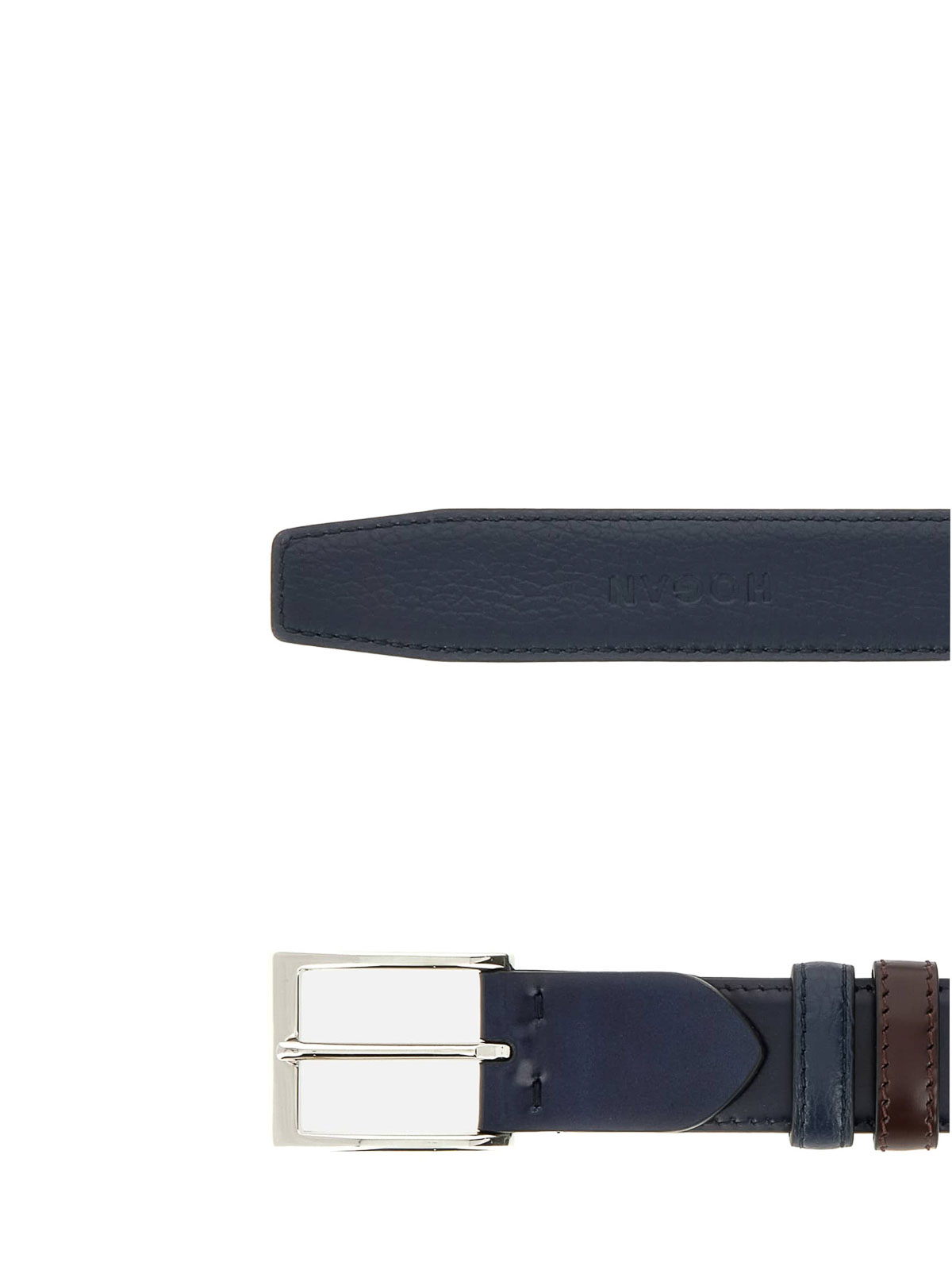 Blue belt in men's leather KFMC00N1100TN77D46 (HOGAN / ベルト・サスペンダー ) | HOGAN (ホーガン)(1)