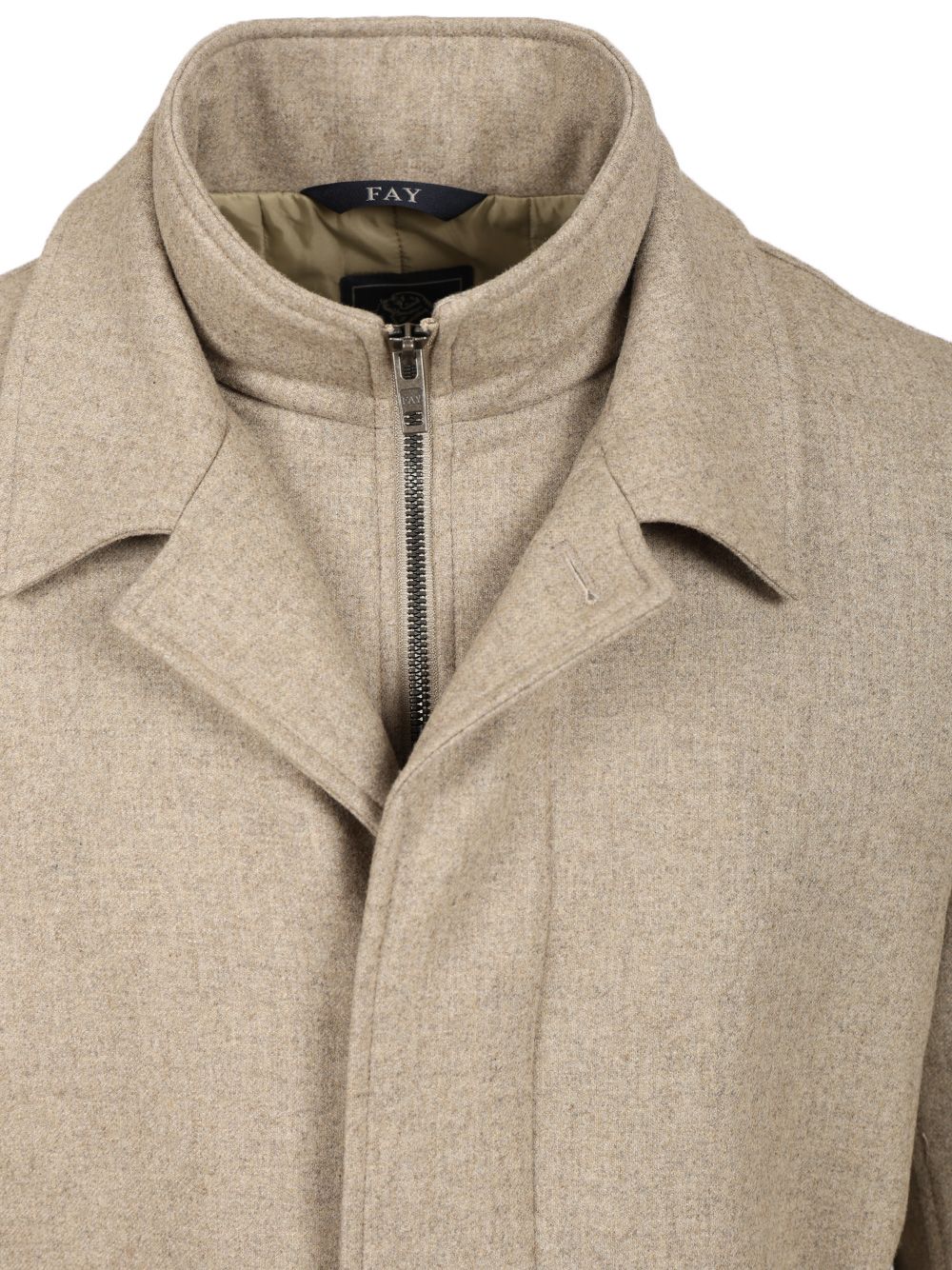 "Easy morning" coat in carded flannel NAM62510160WGZC401C401 (Fay / コート・ダウン ) | Fay (フェイ)(3)