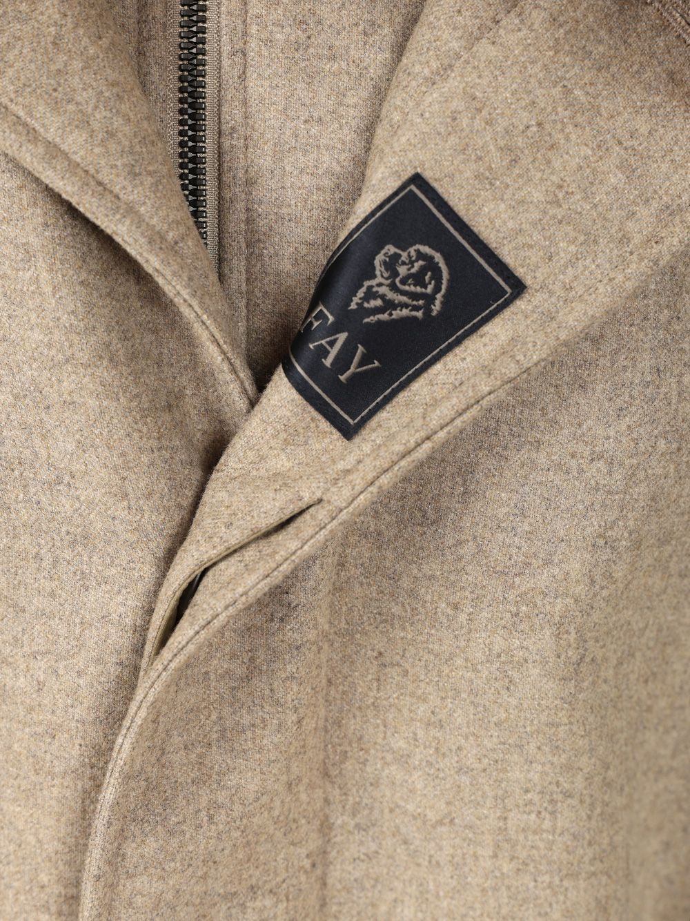 "Easy morning" coat in carded flannel NAM62510160WGZC401C401 (Fay / コート・ダウン ) | Fay (フェイ)(4)