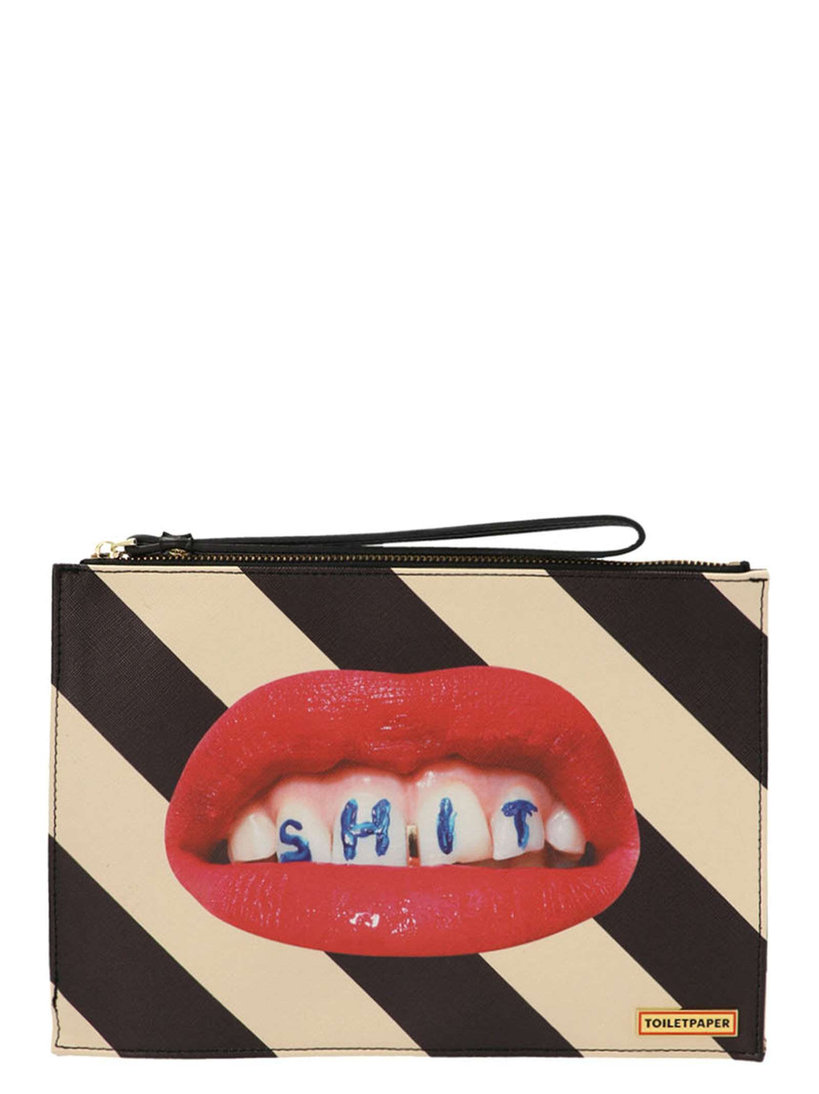 'Stripes shit’ clutch 02585U (SELETTI / クラッチバッグ・ポーチ ) | SELETTI (セレッティ)