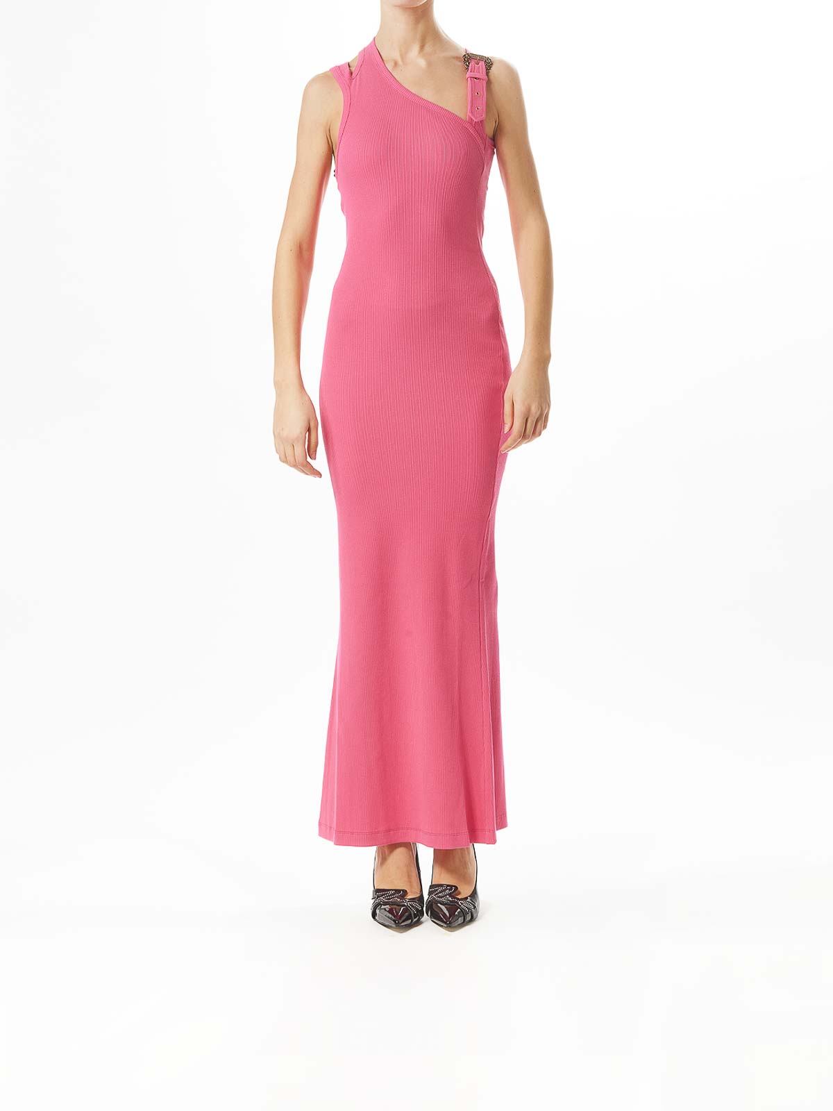 Long ribbish dress 78HAO973J0004494 (VERSACE JEANS COUTURE / ワンピース・ドレス・オールインワン ) | VERSACE JEANS COUTURE (ヴェルサーチェ ジーンズ クチュール)(1)