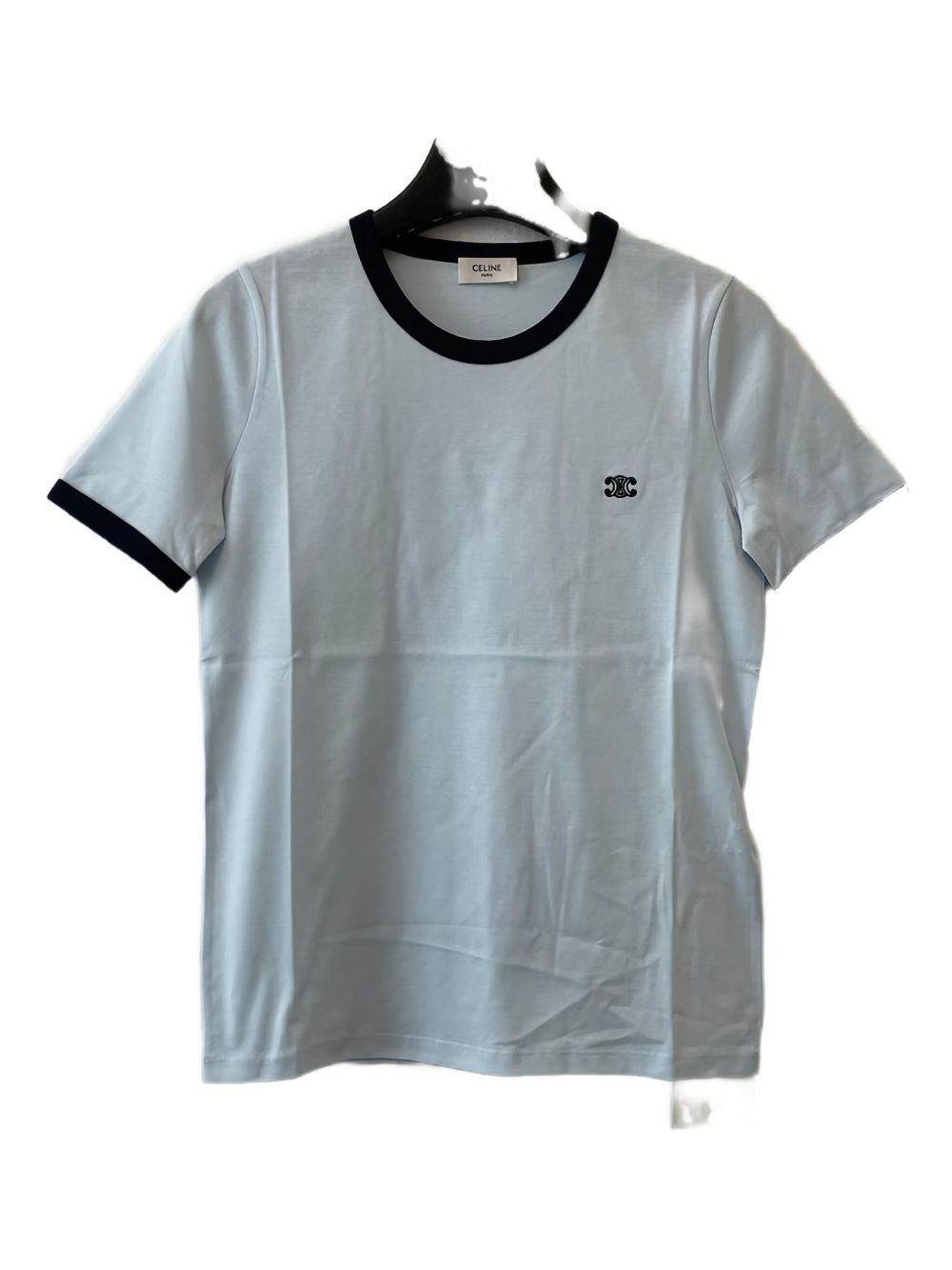 CELINE CAPSULE T-shirts and Polos Clear Blue RX05L507ZFYZ7 (CELINE / Tシャツ・カットソー ) | CELINE (セリーヌ)