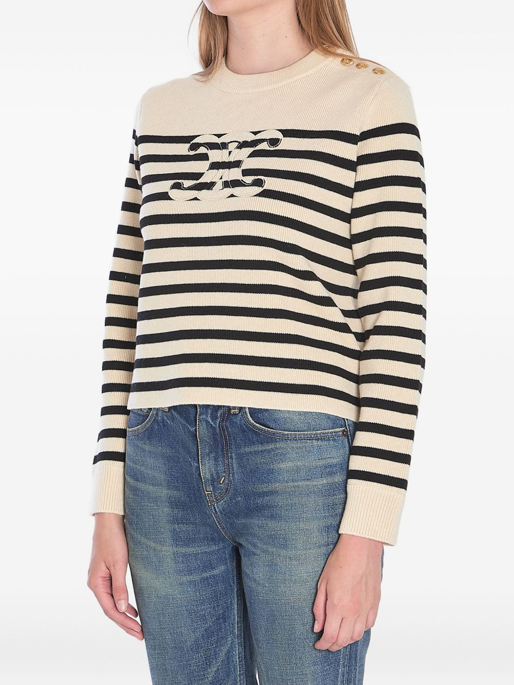 CELINE CAPSULE Sweaters Beige RY0CC592S60EB (CELINE / ニット・セーター・カーディガン ) | CELINE (セリーヌ)(2)