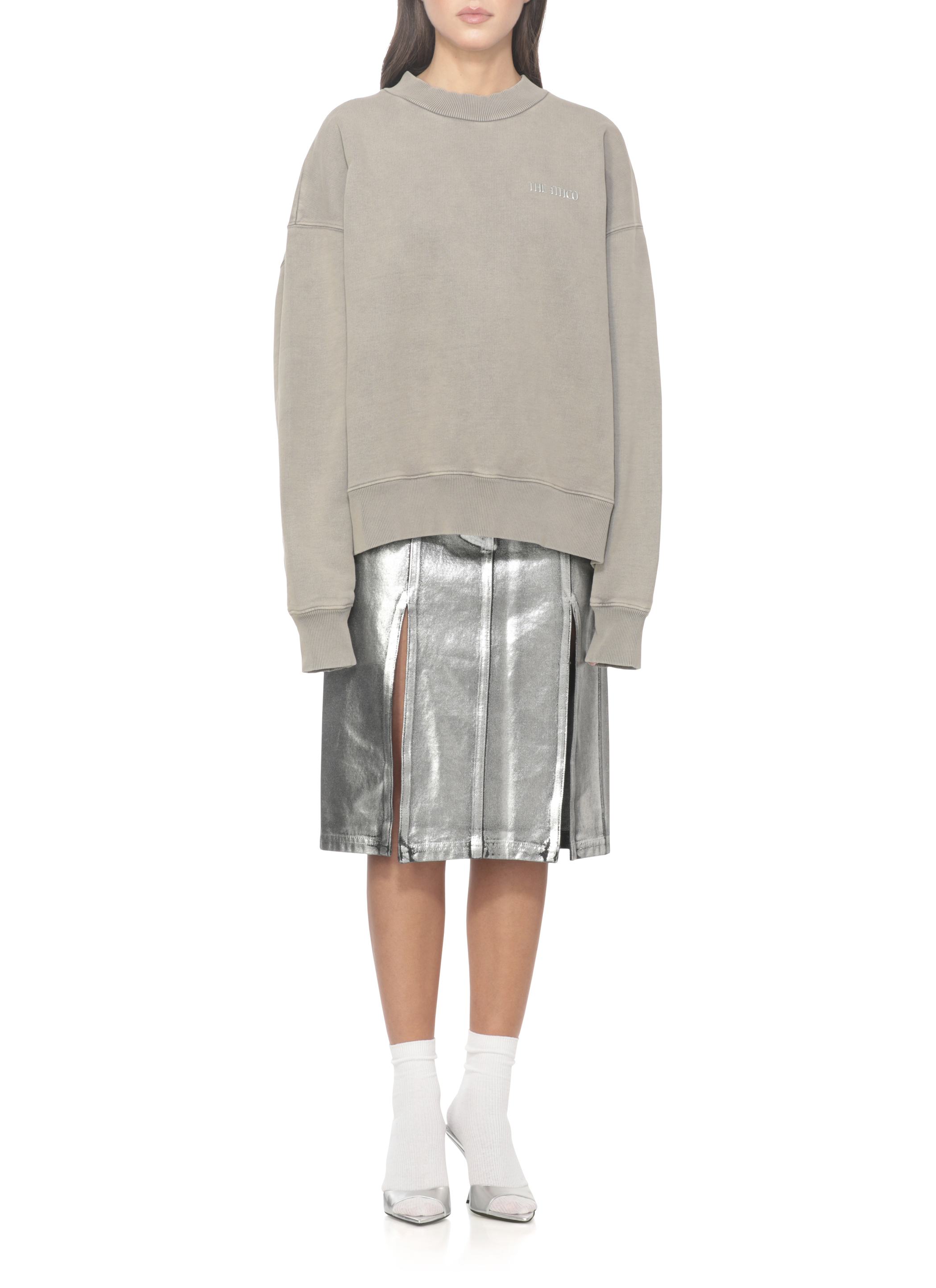 The Attico Sweaters Grey 251WCF00021JJJ067AA183 (THE ATTICO / スウェット・フーディー ) | THE ATTICO (ジ・アティコ)(2)