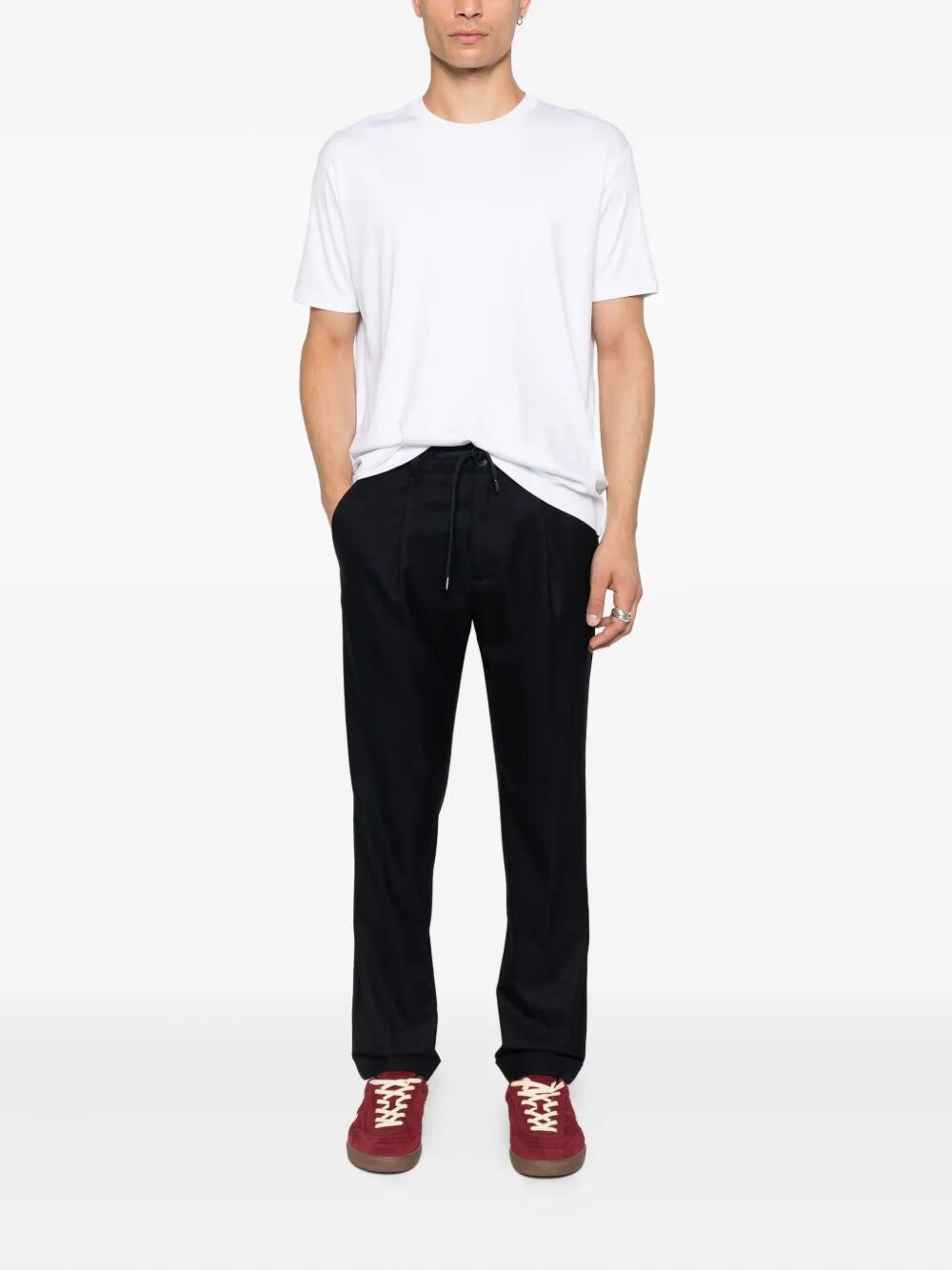 COTTON T-SHIRT WITH PATCH 15311636010 (PAUL & SHARK / Tシャツ・カットソー ) | PAUL & SHARK (ポールアンドシャーク)(1)