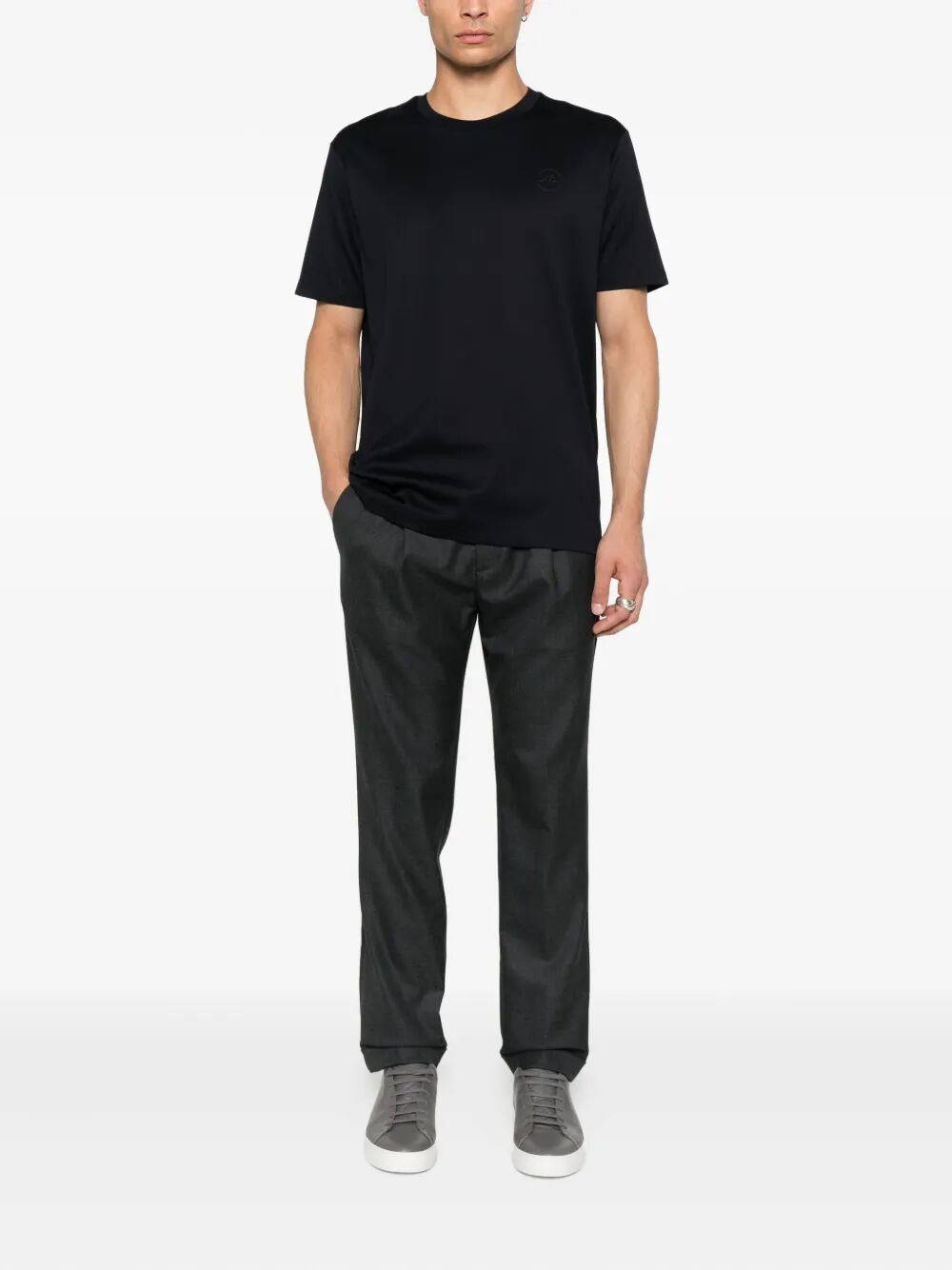 LOGO-PRINT COTTON T-SHIRT 15311638050 (PAUL & SHARK / Tシャツ・カットソー ) | PAUL & SHARK (ポールアンドシャーク)(1)