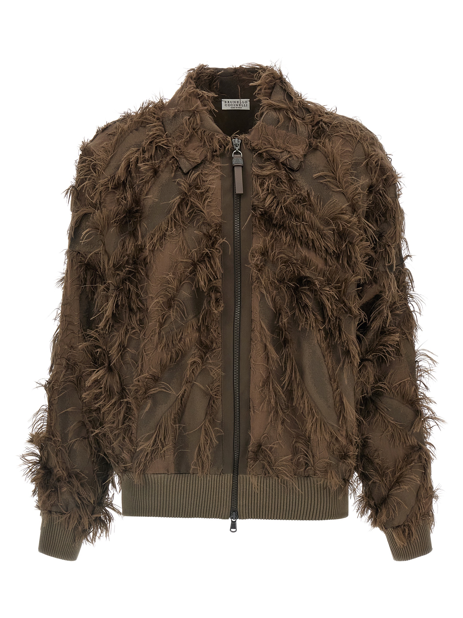 'Dracaena' fil coupé bomber jacket MP931HG926C3629 (Brunello Cucinelli / カジュアルジャケット ) | Brunello Cucinelli (ブルネロ・クチネリ)