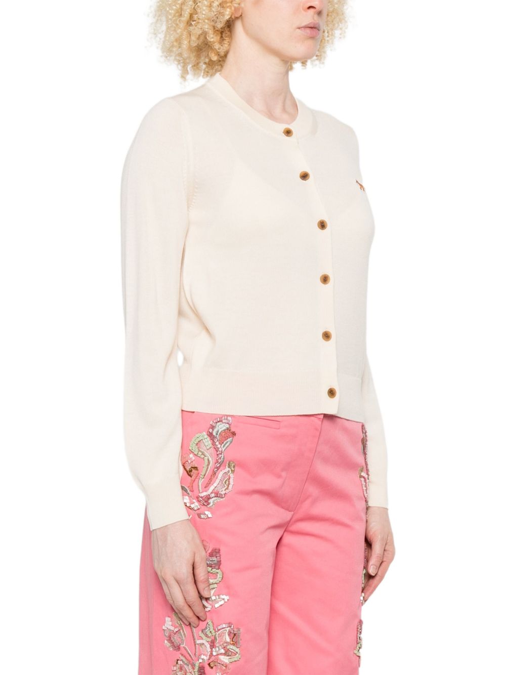 MAISON KITSUNE' Sweaters Powder PW00502KT11810306 (Maison Kitsuné / ニット・セーター・カーディガン ) | Maison Kitsuné (メゾン キツネ)(4)