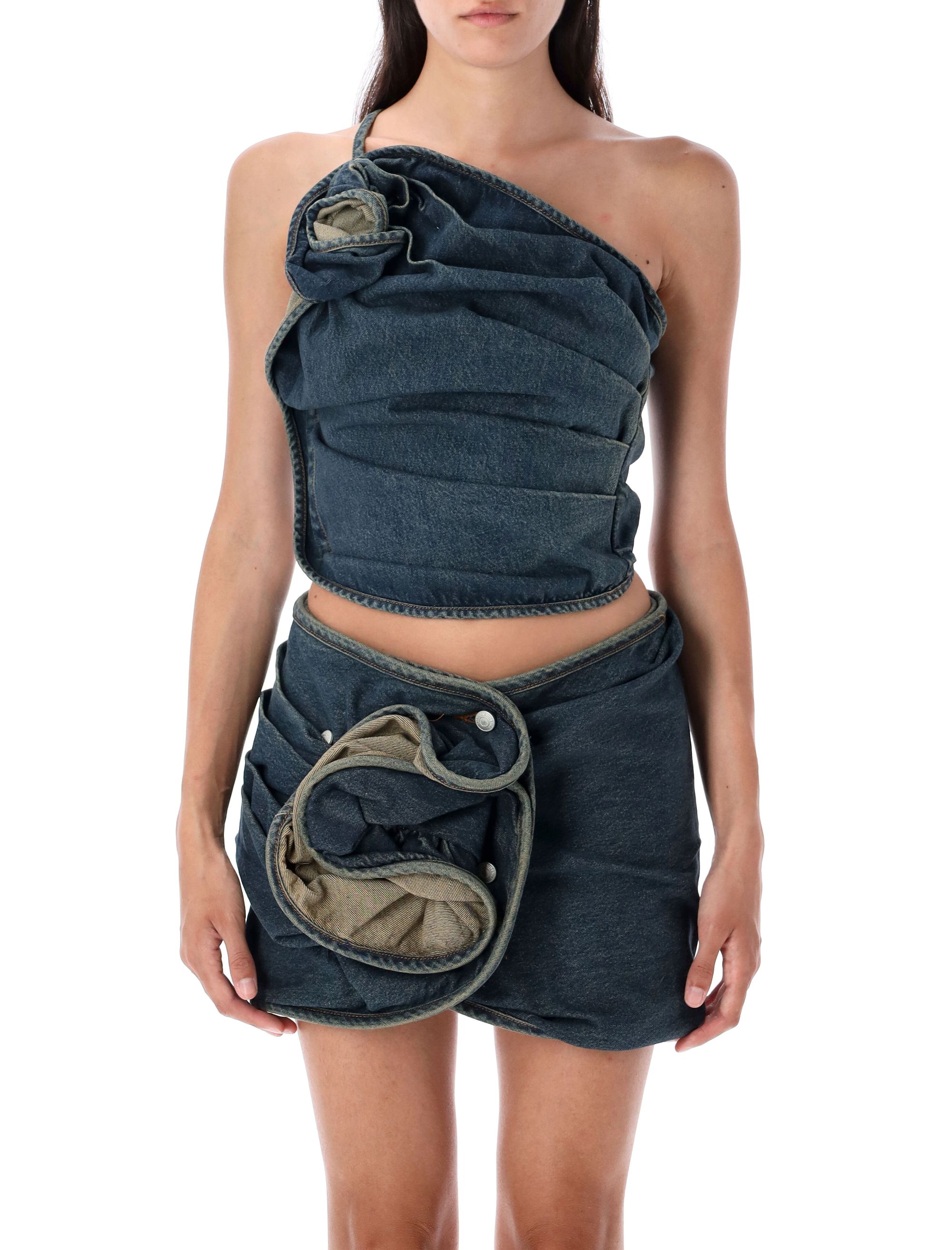 Magda Burtym Top 303725VNTGBLUE (MAGDA BUTRYM / タンクトップ・キャミソール ) | MAGDA BUTRYM (マグダブトリム)